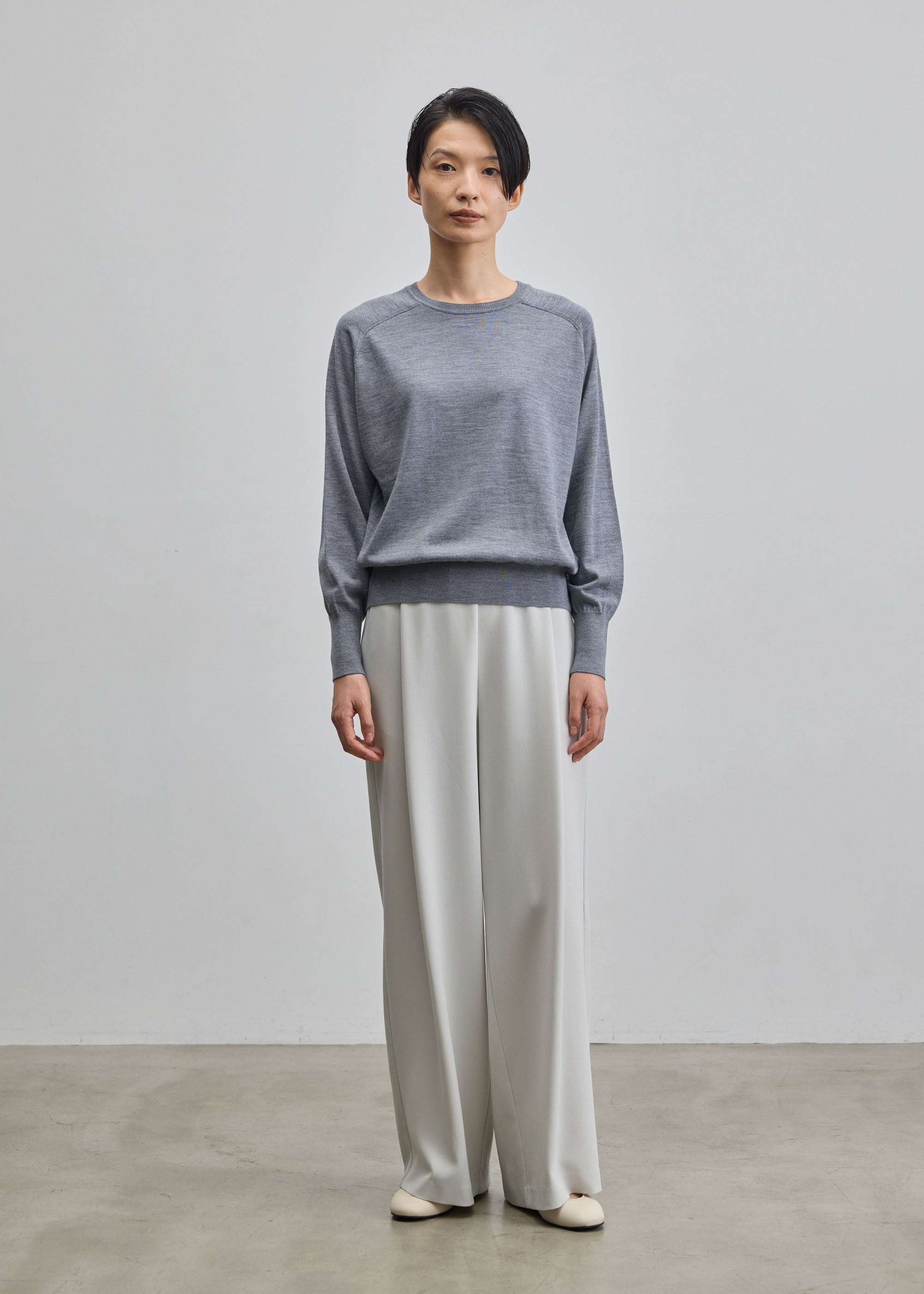 ウールハイゲージドルマンスリーブプルオーバー