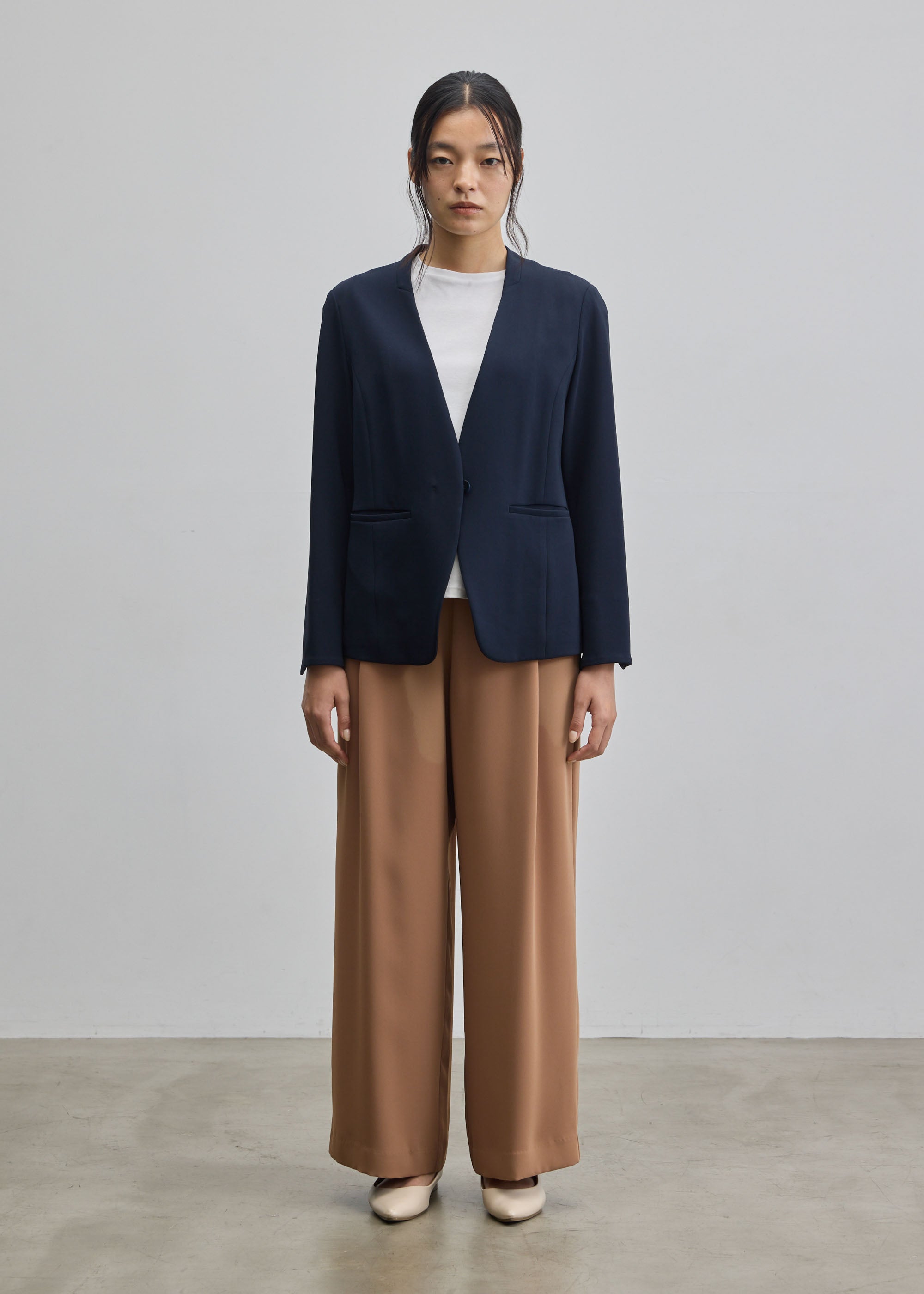 ノーカラージャケット - SOÉJU online store｜上質な大人の女性