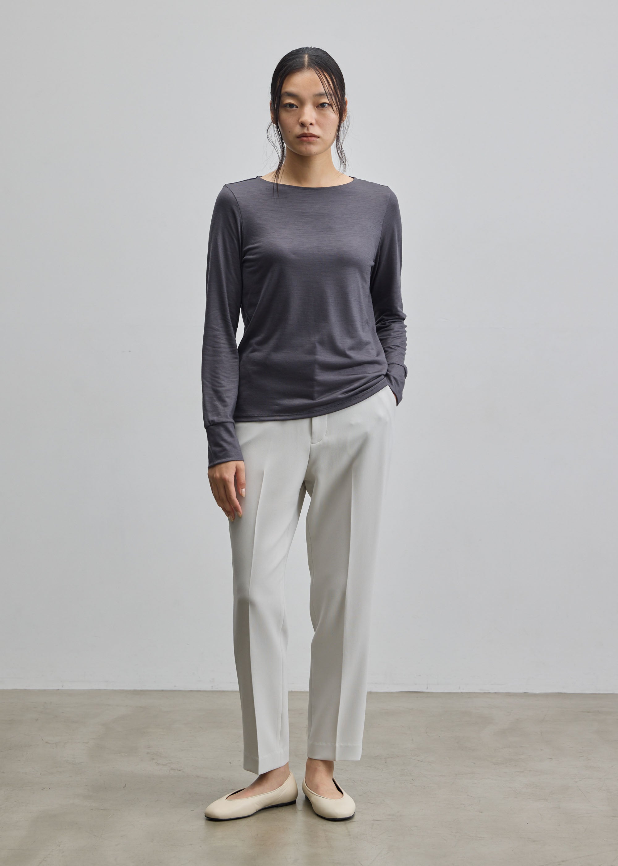 クリアウールクルーネックカットソー - SOÉJU online store｜上質な