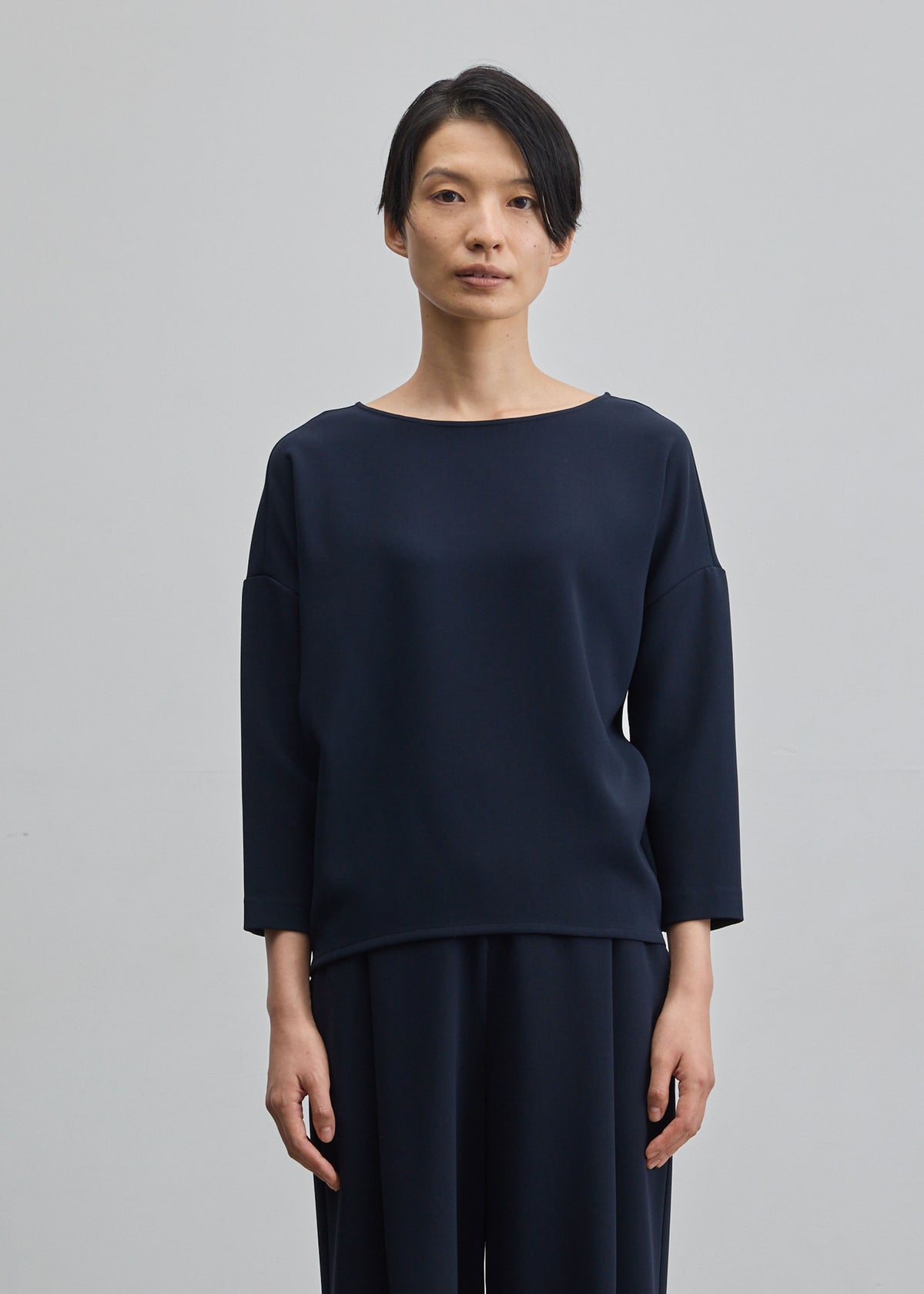 コクーンブラウス8分袖 - SOÉJU online store｜上質な大人の女性のため 