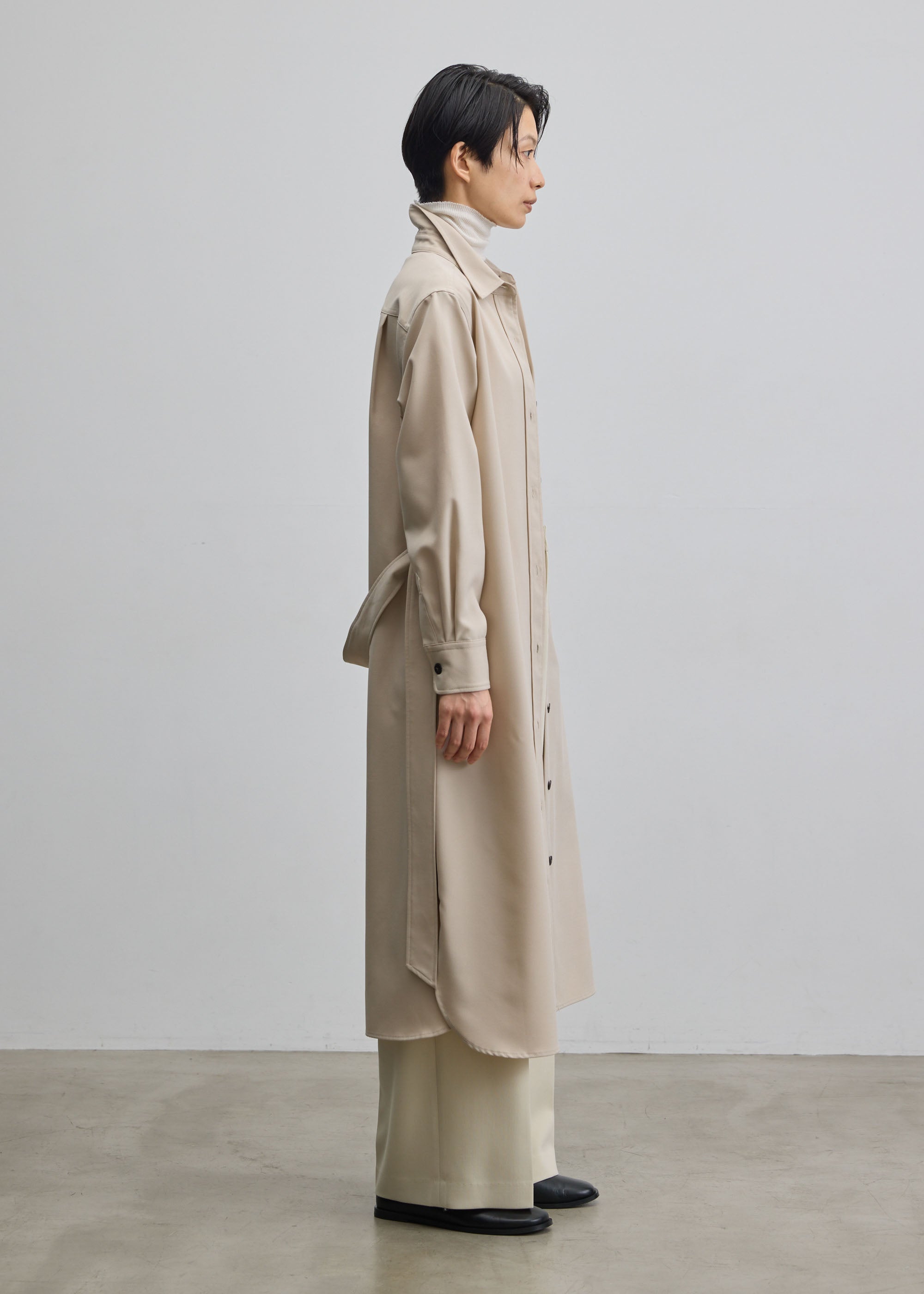 ソフトオックスシャツワンピース