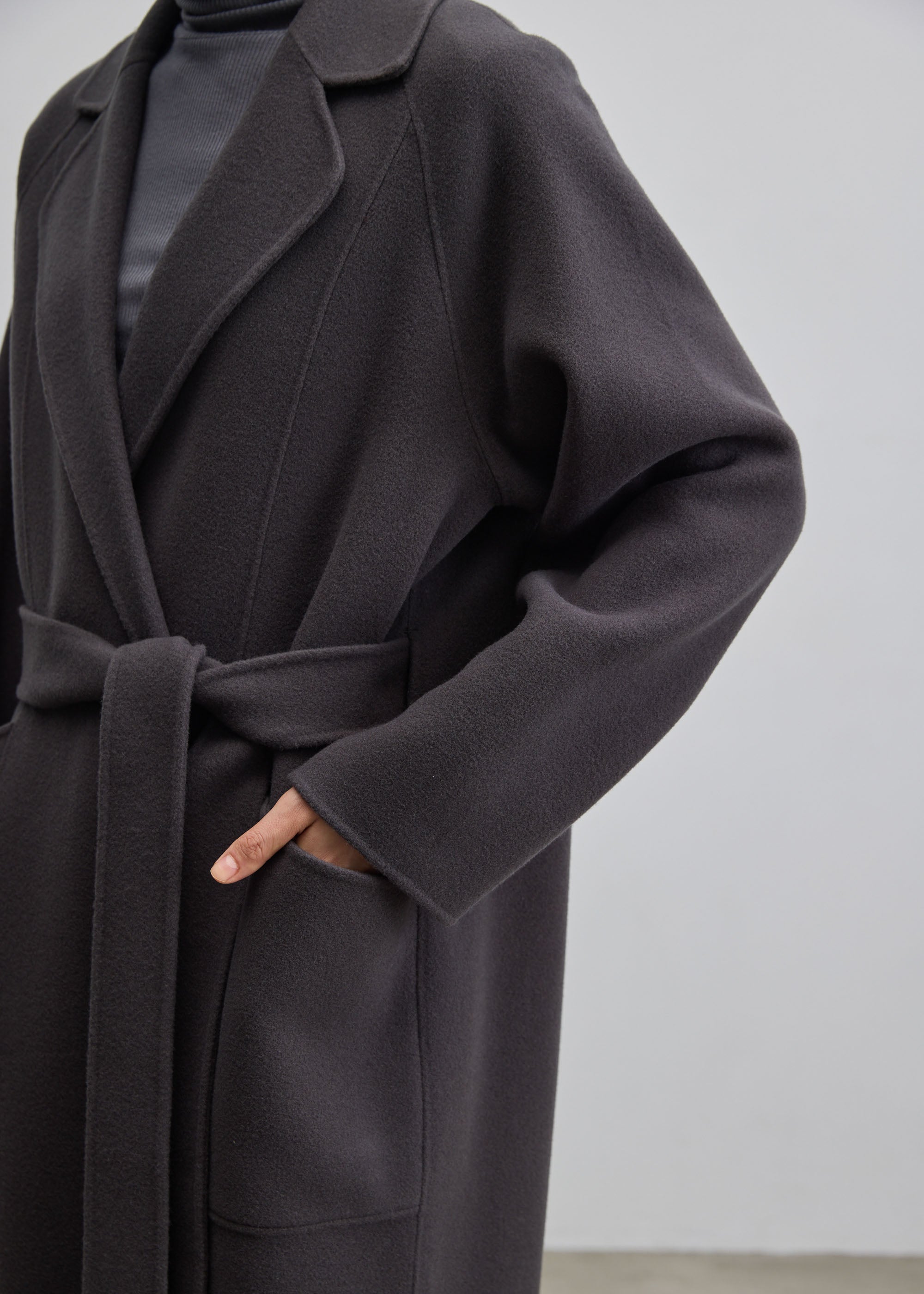 ウールリバーローブコート
