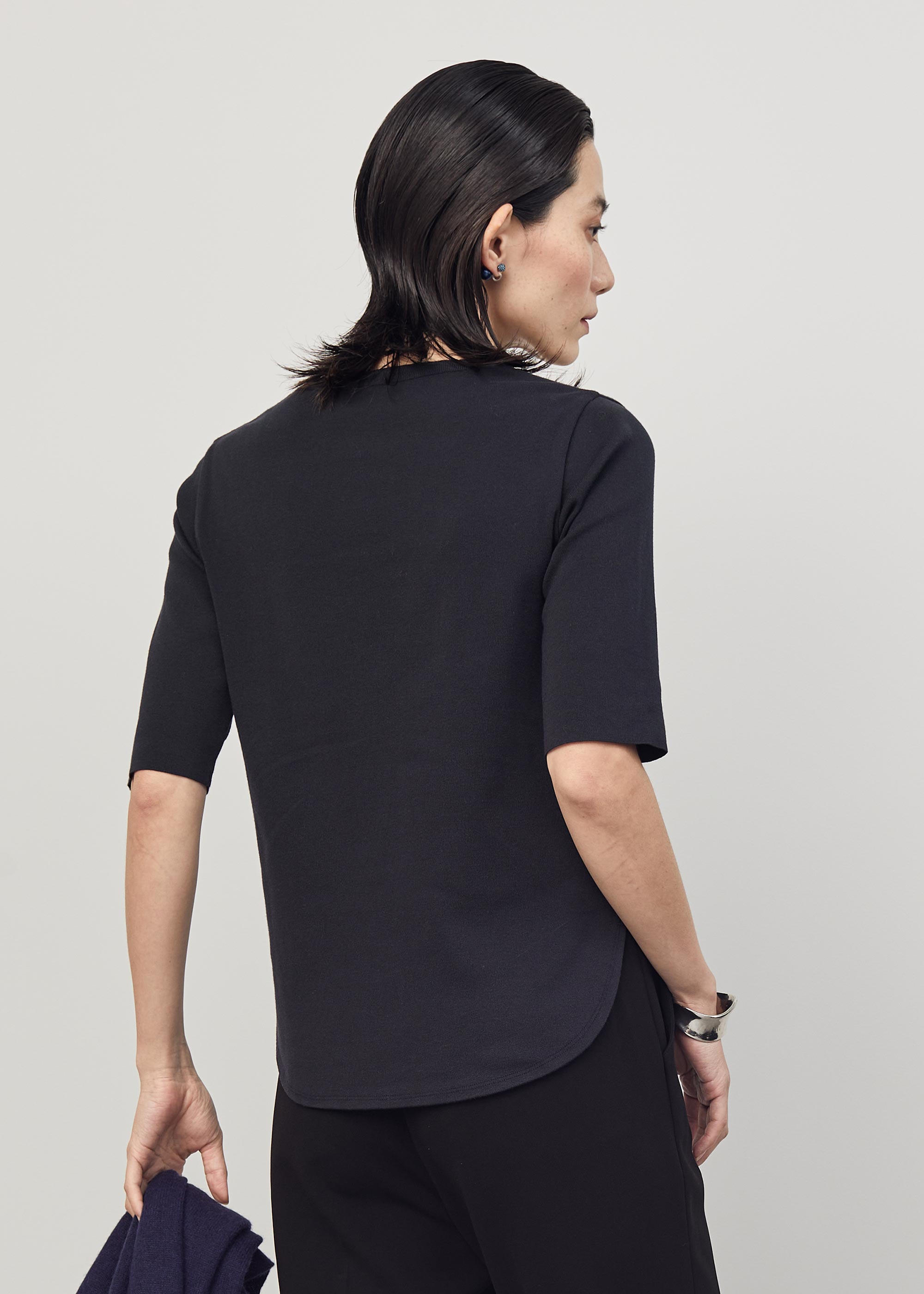 5分袖ニットソー