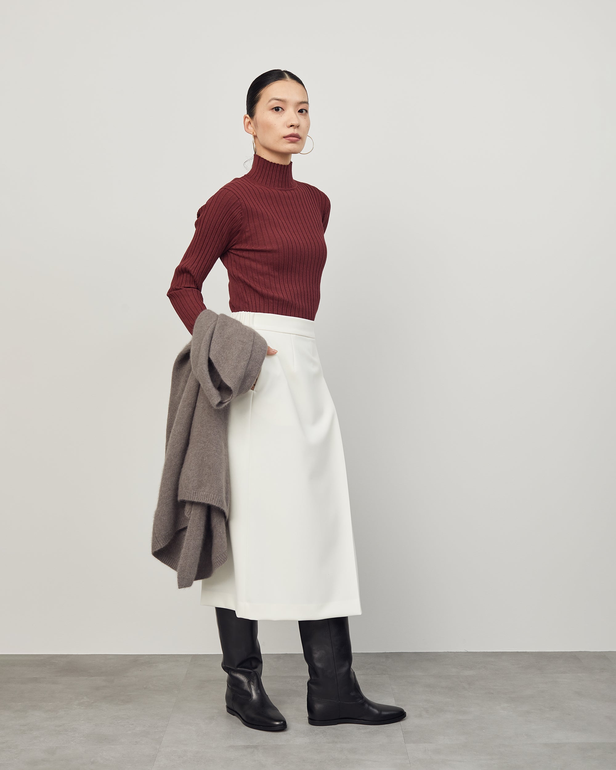 【大人気】ドゥーズィエムクラス タートルネック ボルドー 大人気】ドゥーズィエムクラス タートルネック ボルドー Deuxieme