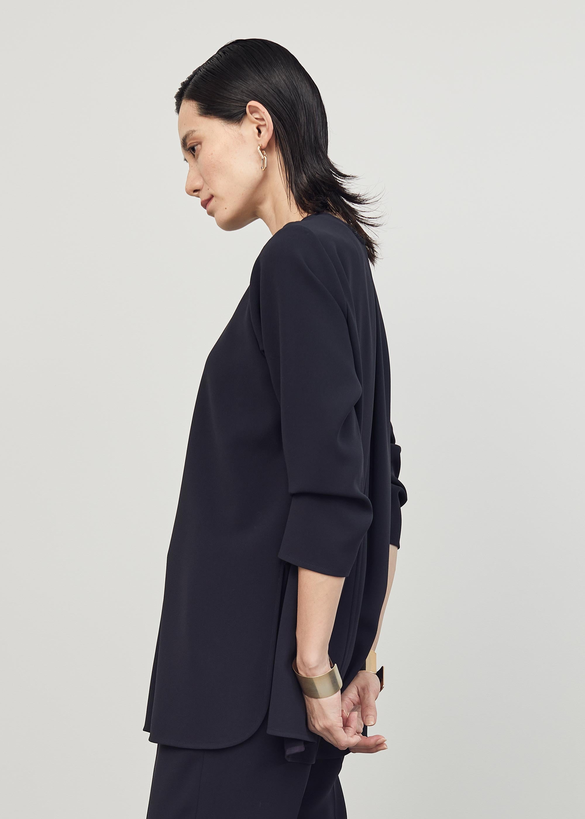 Aラインチュニックブラウス