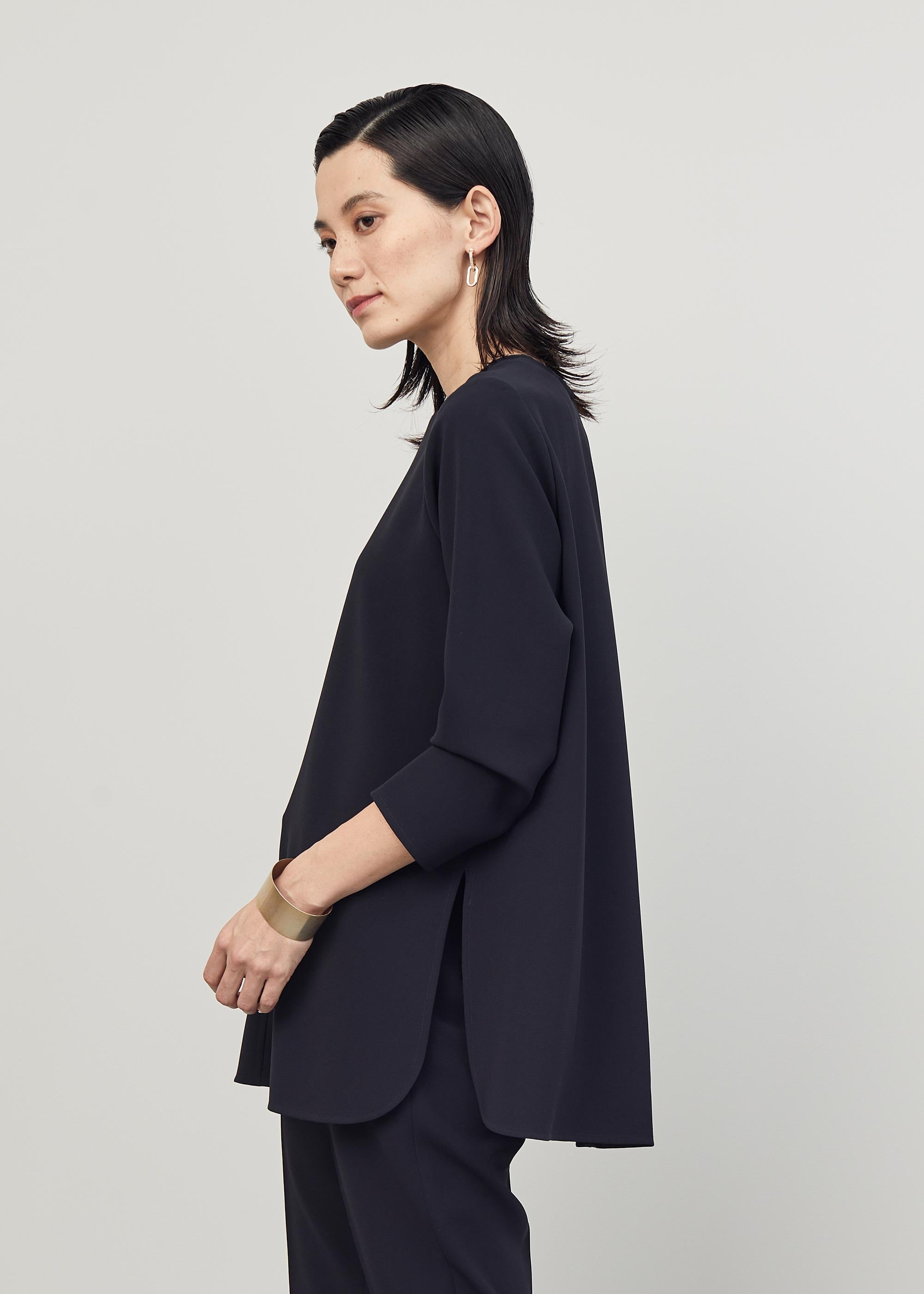 Aラインチュニックブラウス - SOÉJU online store｜上質な大人の女性の