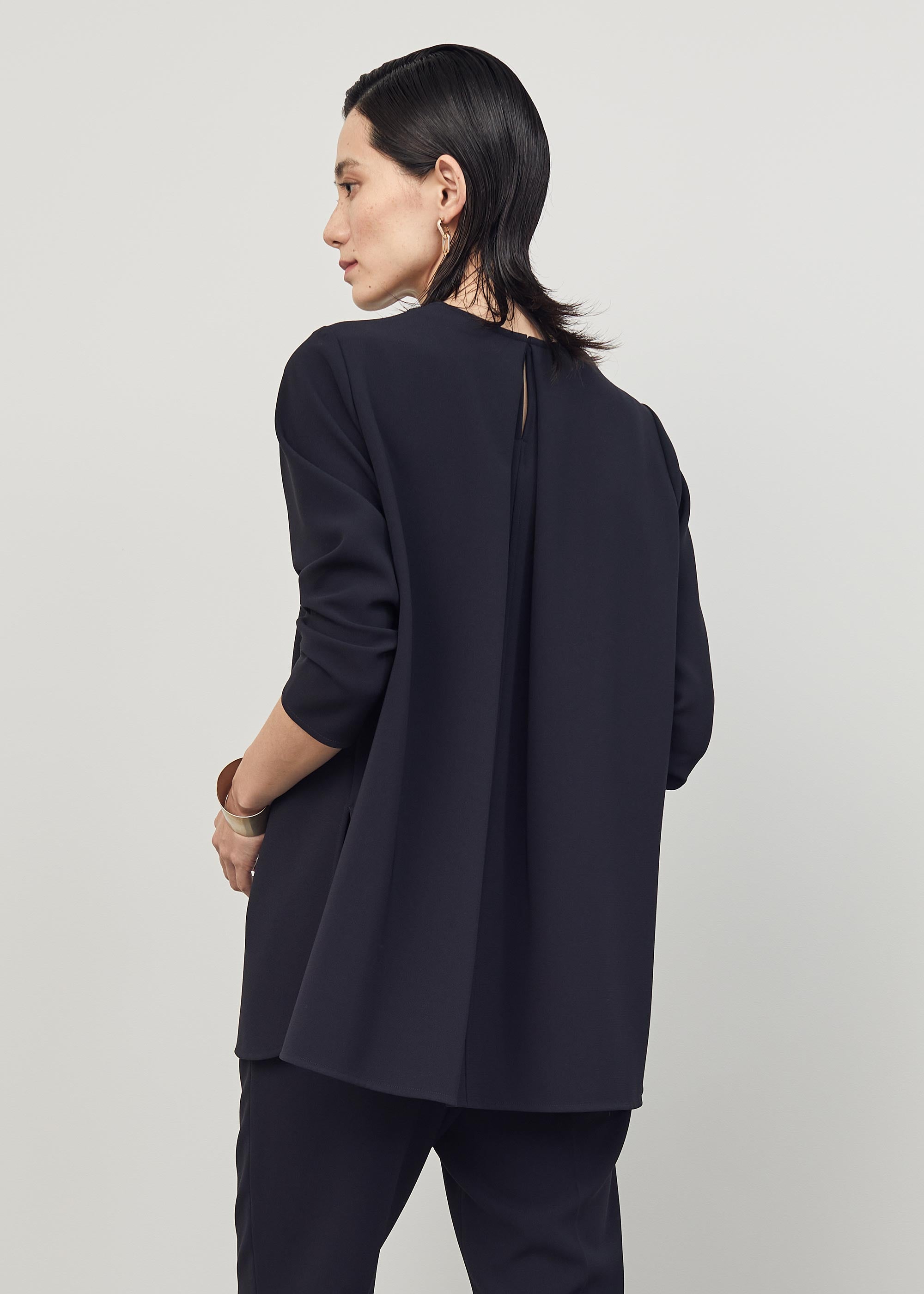 Aラインチュニックブラウス