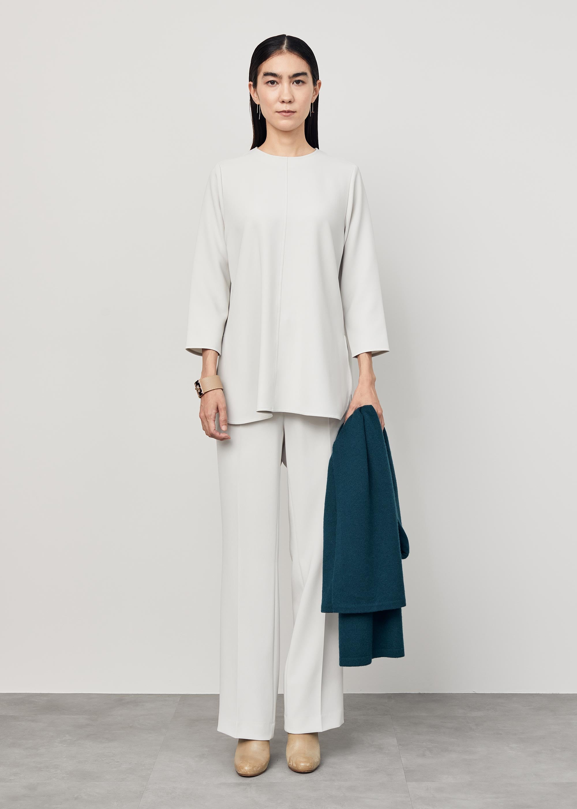 Aラインチュニックブラウス