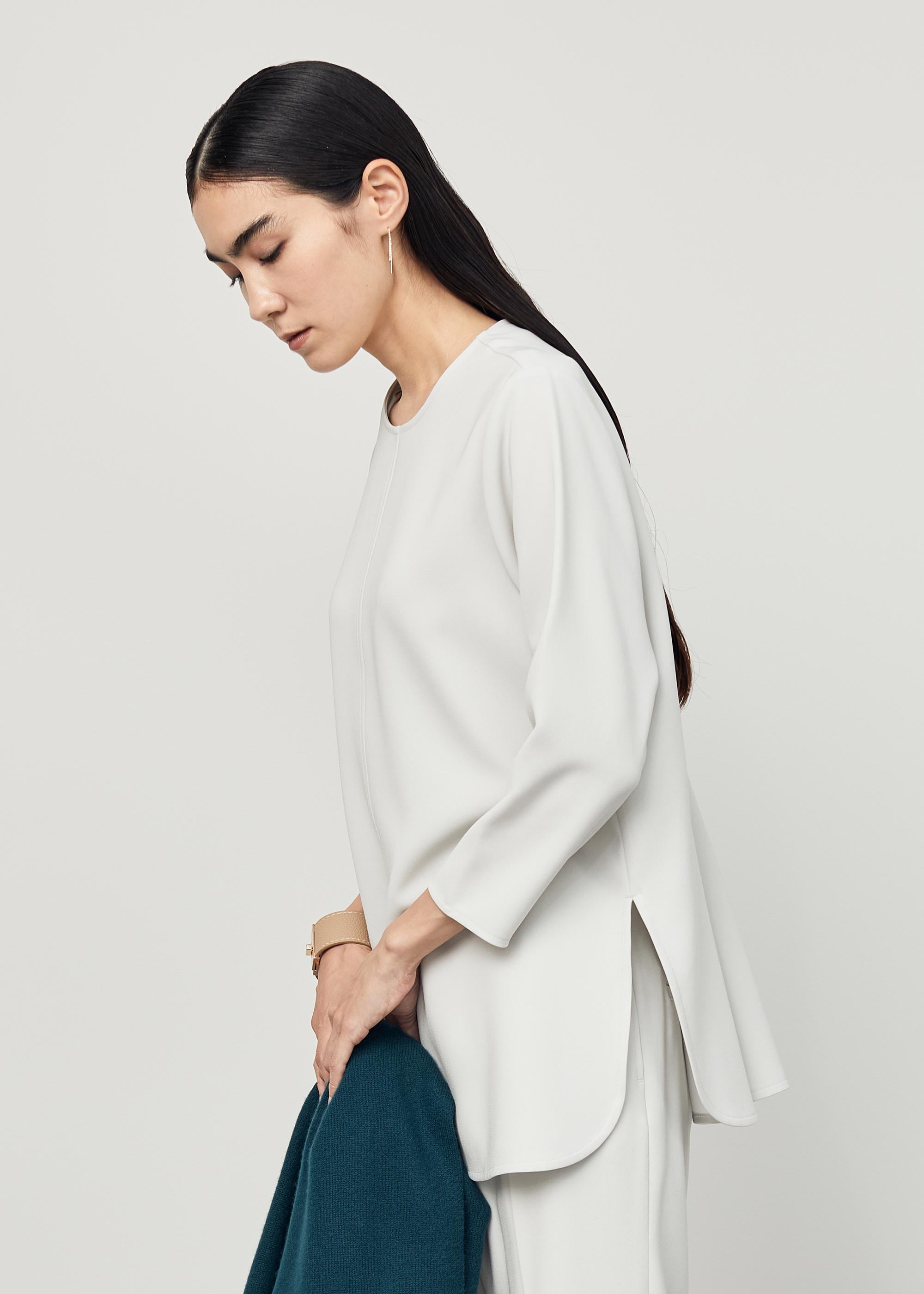 Aラインチュニックブラウス