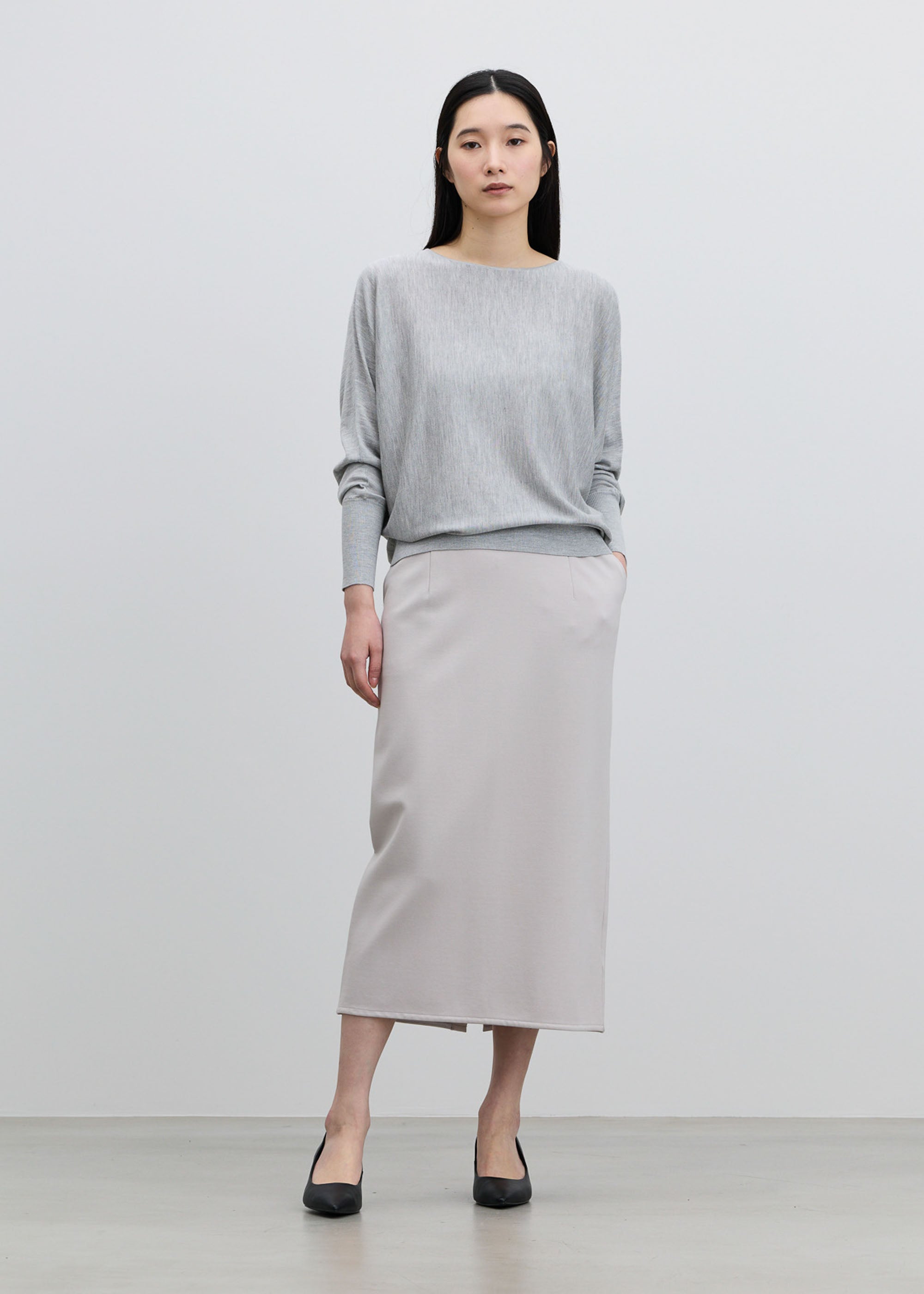 ダブルジャージーペンシルスカート - SOÉJU online store｜上質な大人