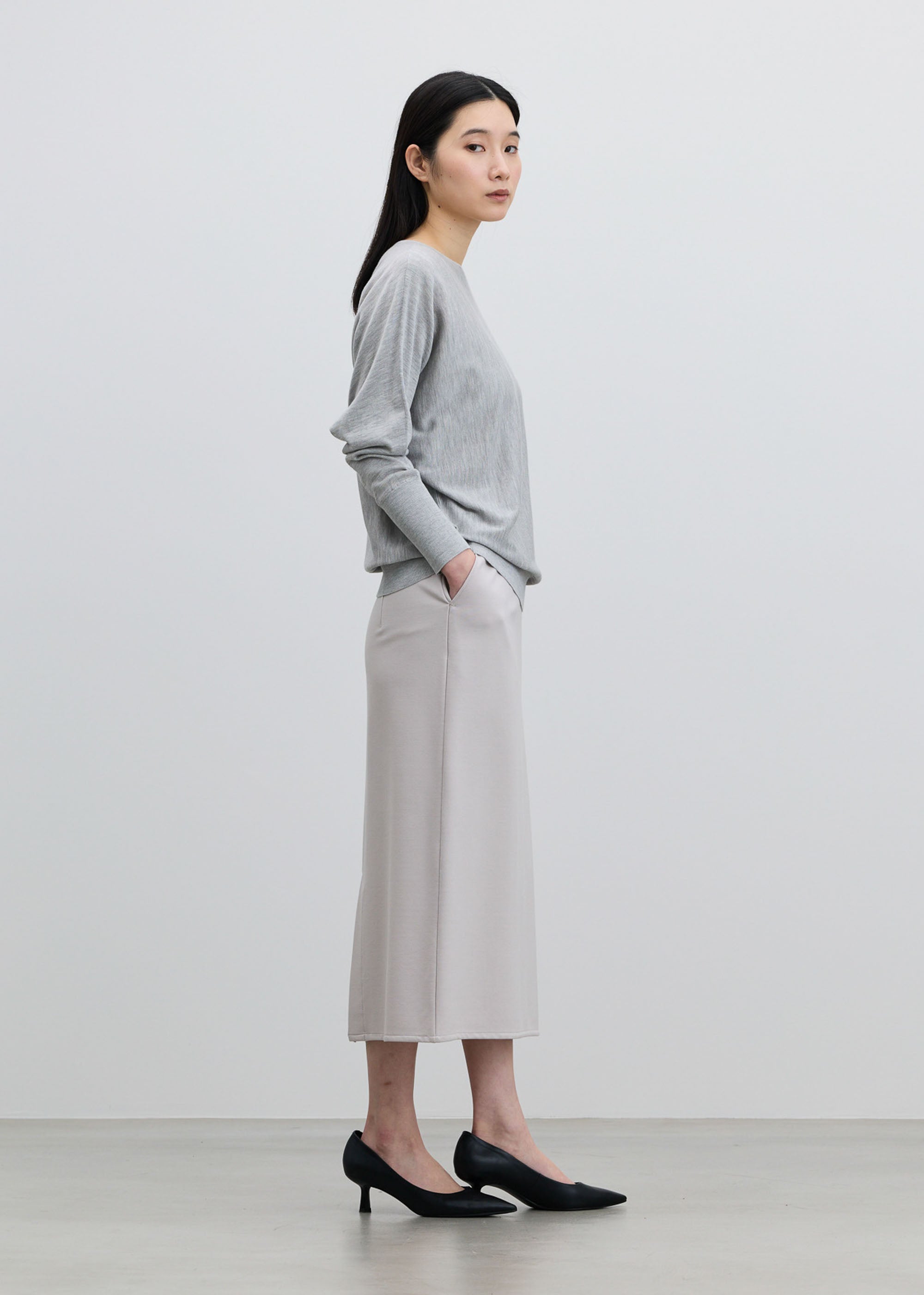 ダブルジャージーペンシルスカート