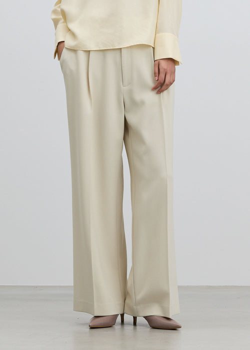 ウールライクワイドパンツ