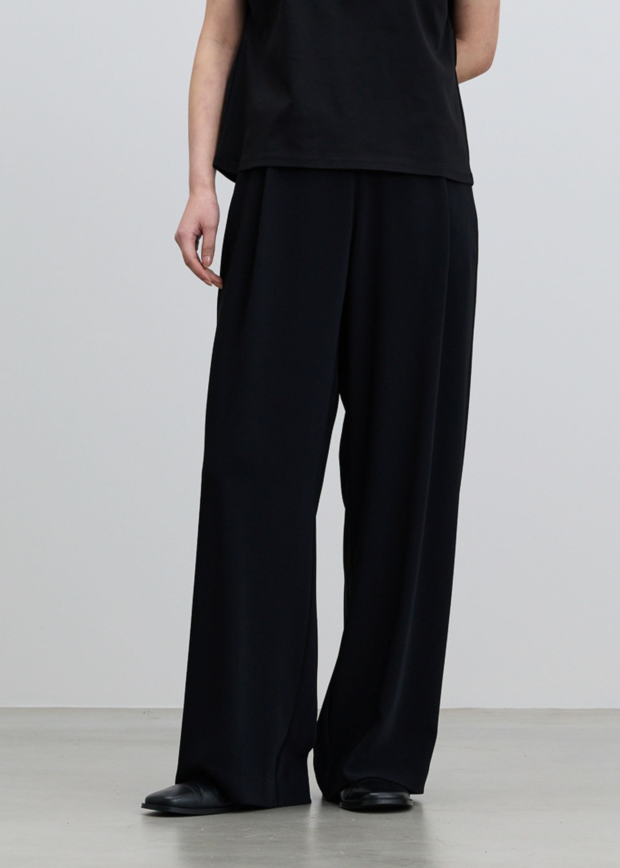 サイドタックワイドパンツ TALL丈 - SOÉJU online store｜上質な大人の