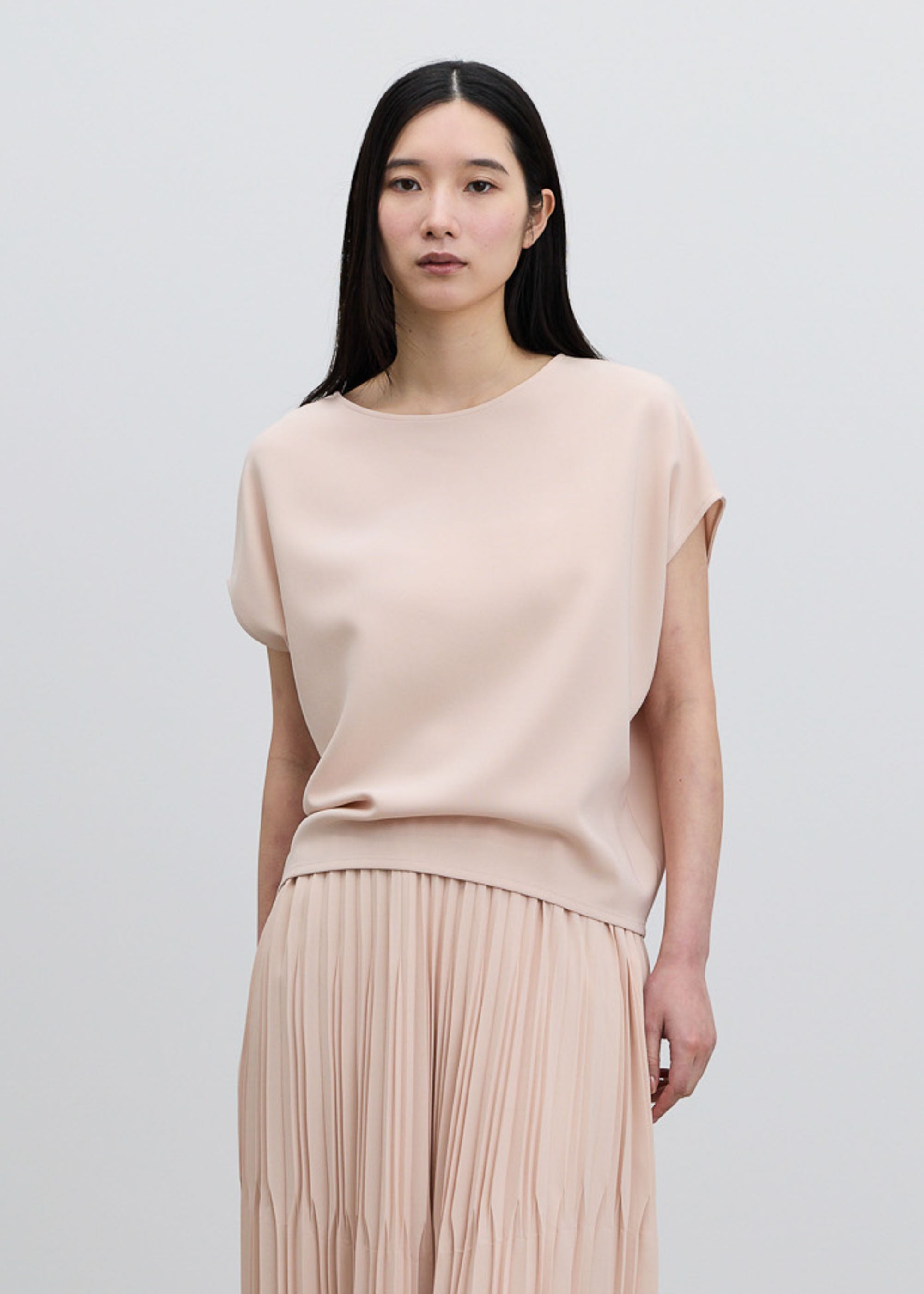 ショートスリーブコクーンブラウス - SOÉJU online store｜上質な大人