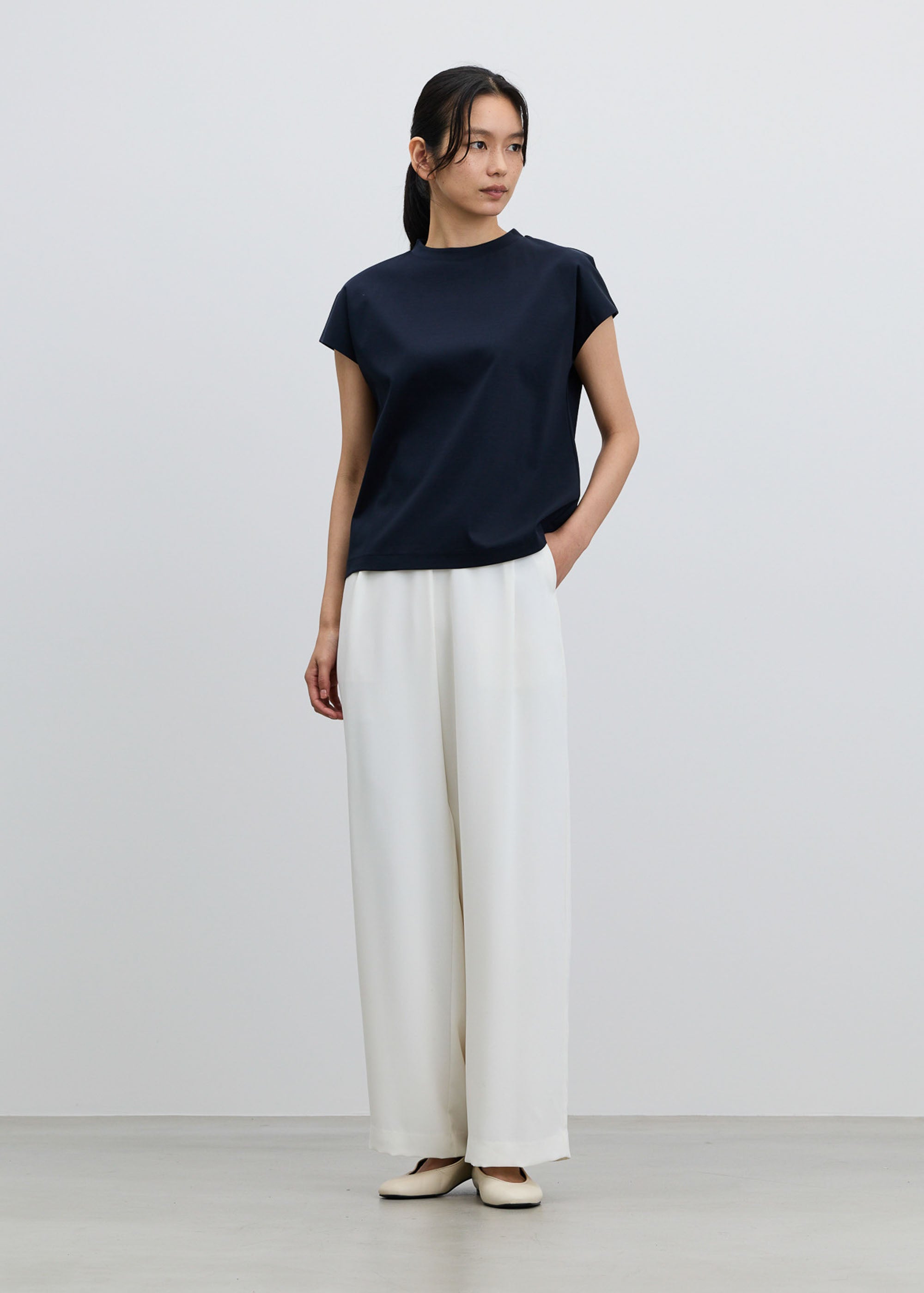 サイドタックワイドパンツ TALL丈 - SOÉJU online store｜上質な大人の