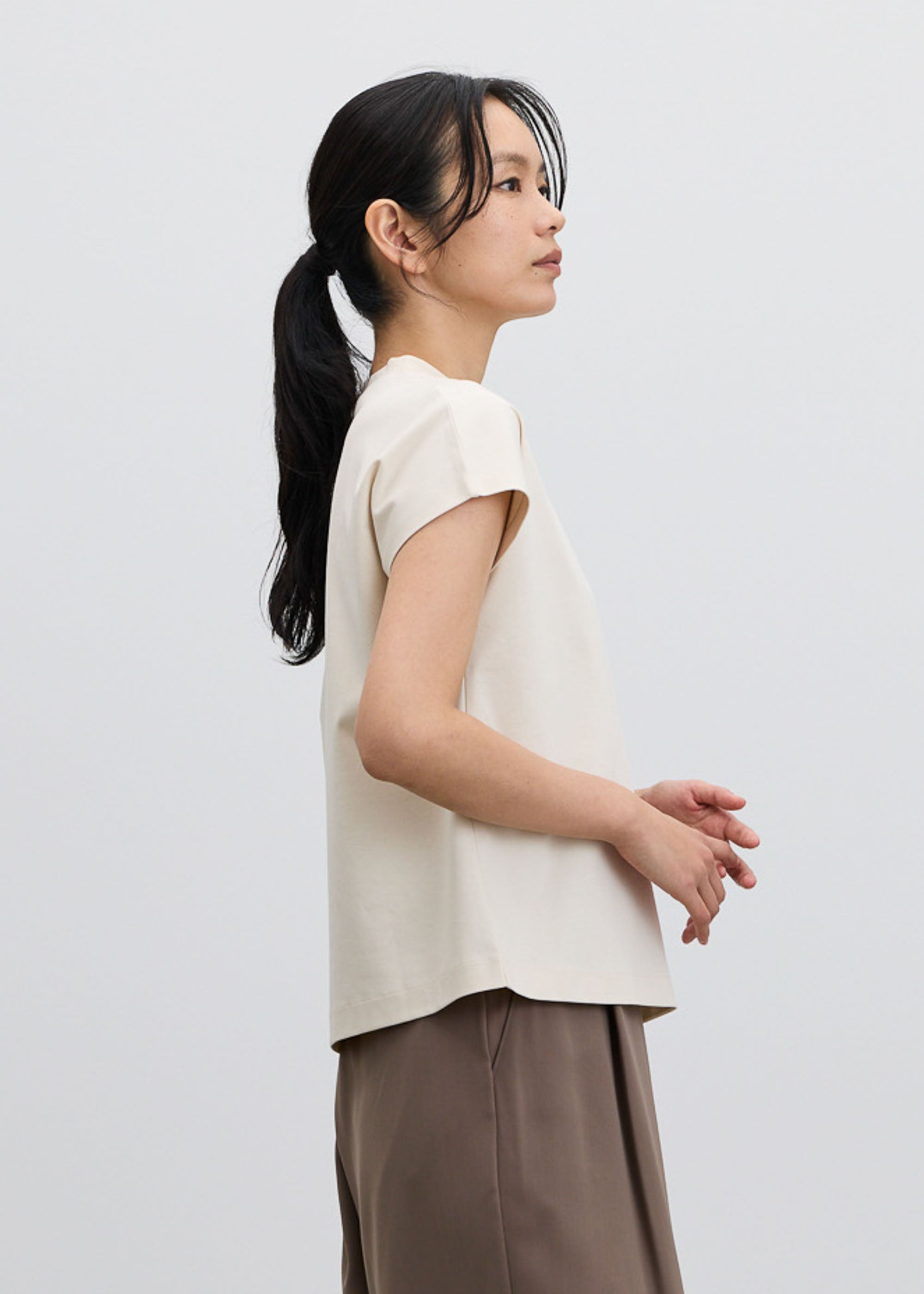 COOL SMOOTH スタンドカラーカットソー