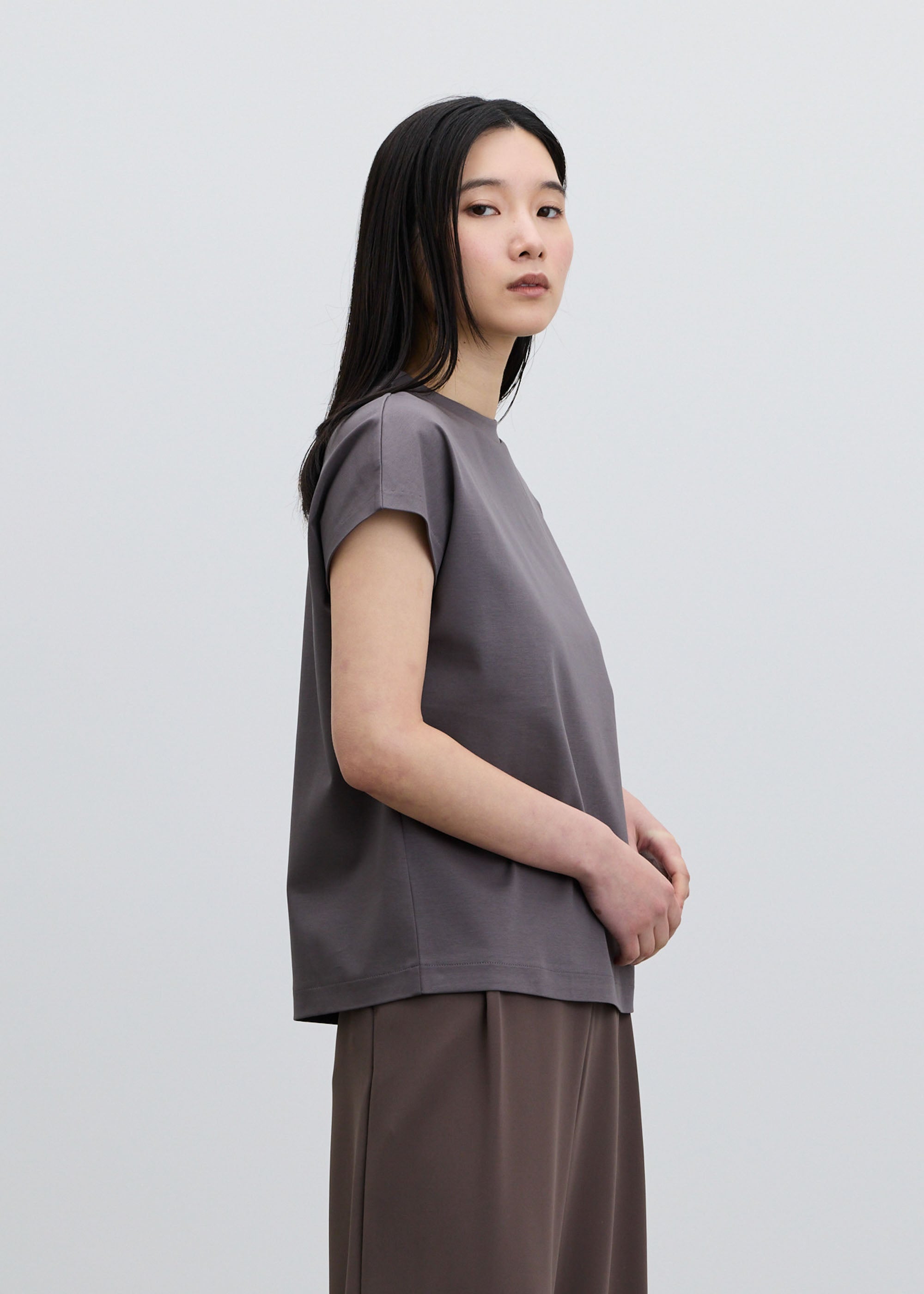 COOL SMOOTH スタンドカラーカットソー