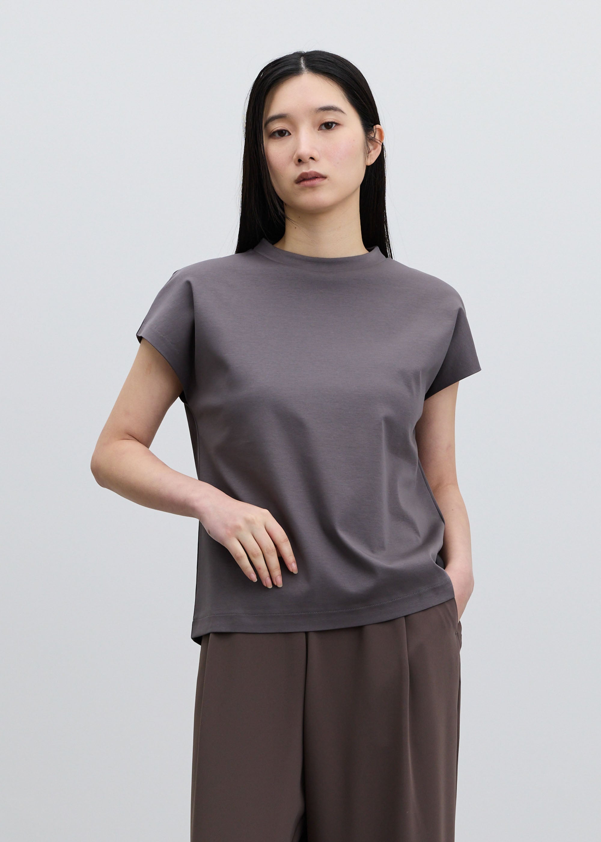 COOL SMOOTH スタンドカラーカットソー