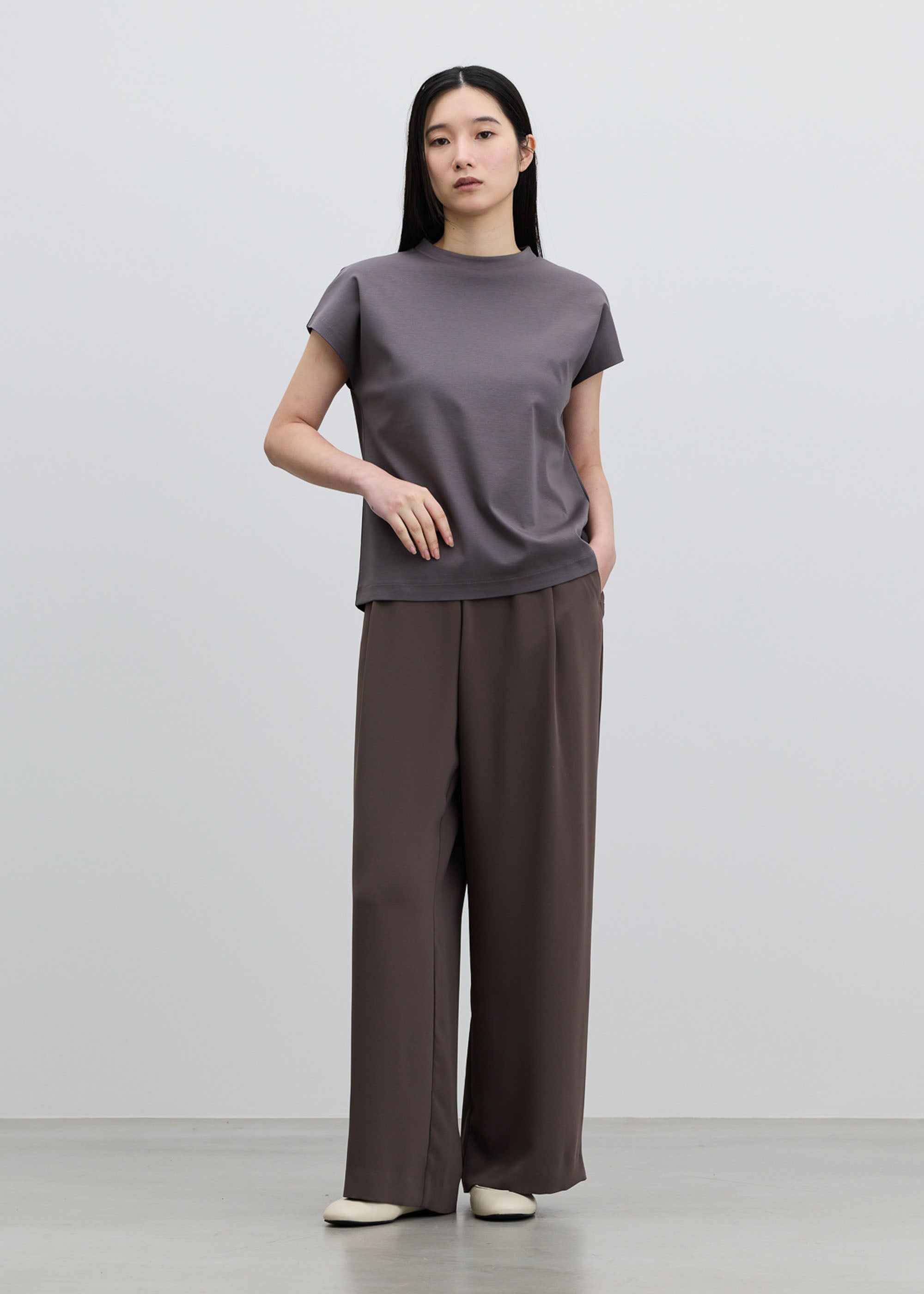 COOL SMOOTH スタンドカラーカットソー - SOÉJU online store｜上質な