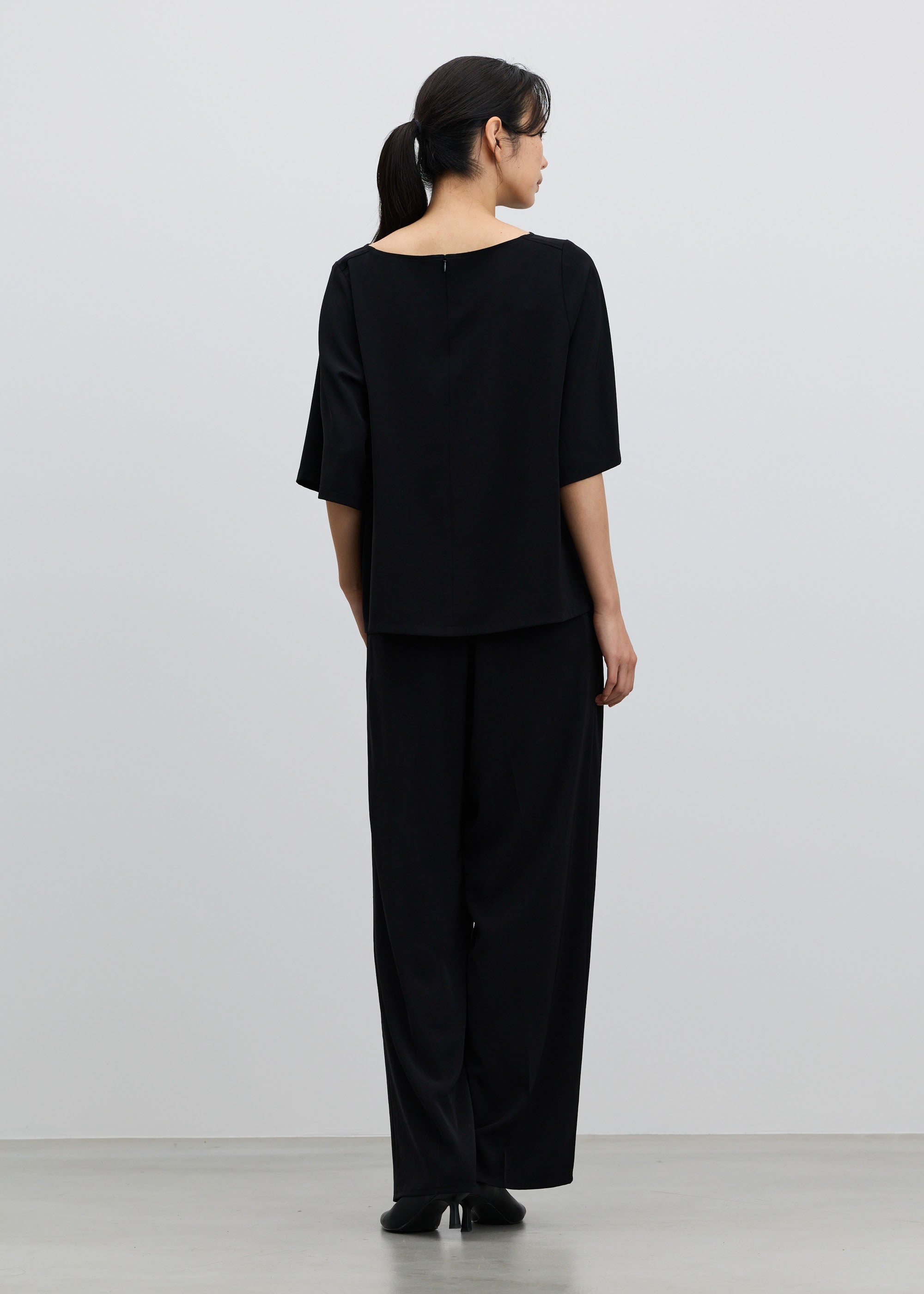 ヴィンテージサテンドロストワイドパンツ - SOÉJU online store｜上質