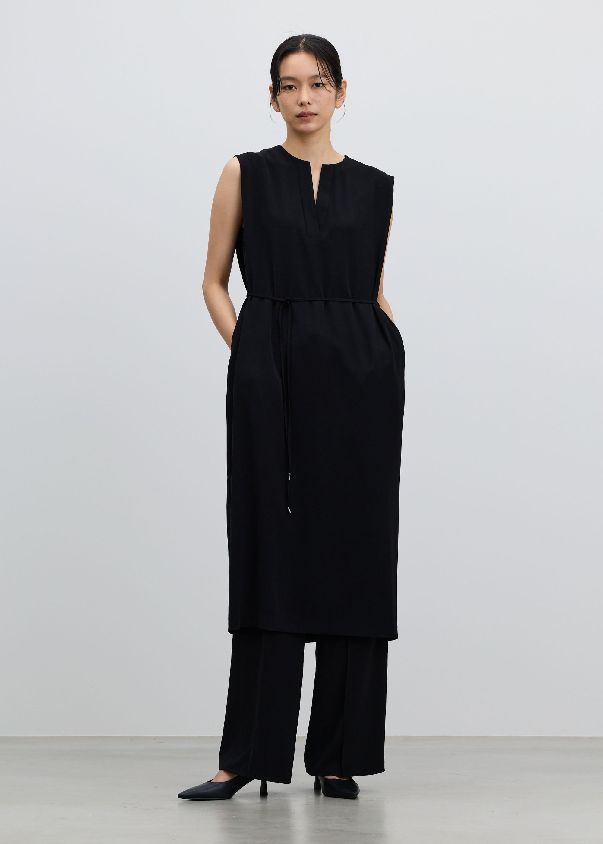 ヴィンテージサテンドロストワイドパンツ - SOÉJU online store｜上質