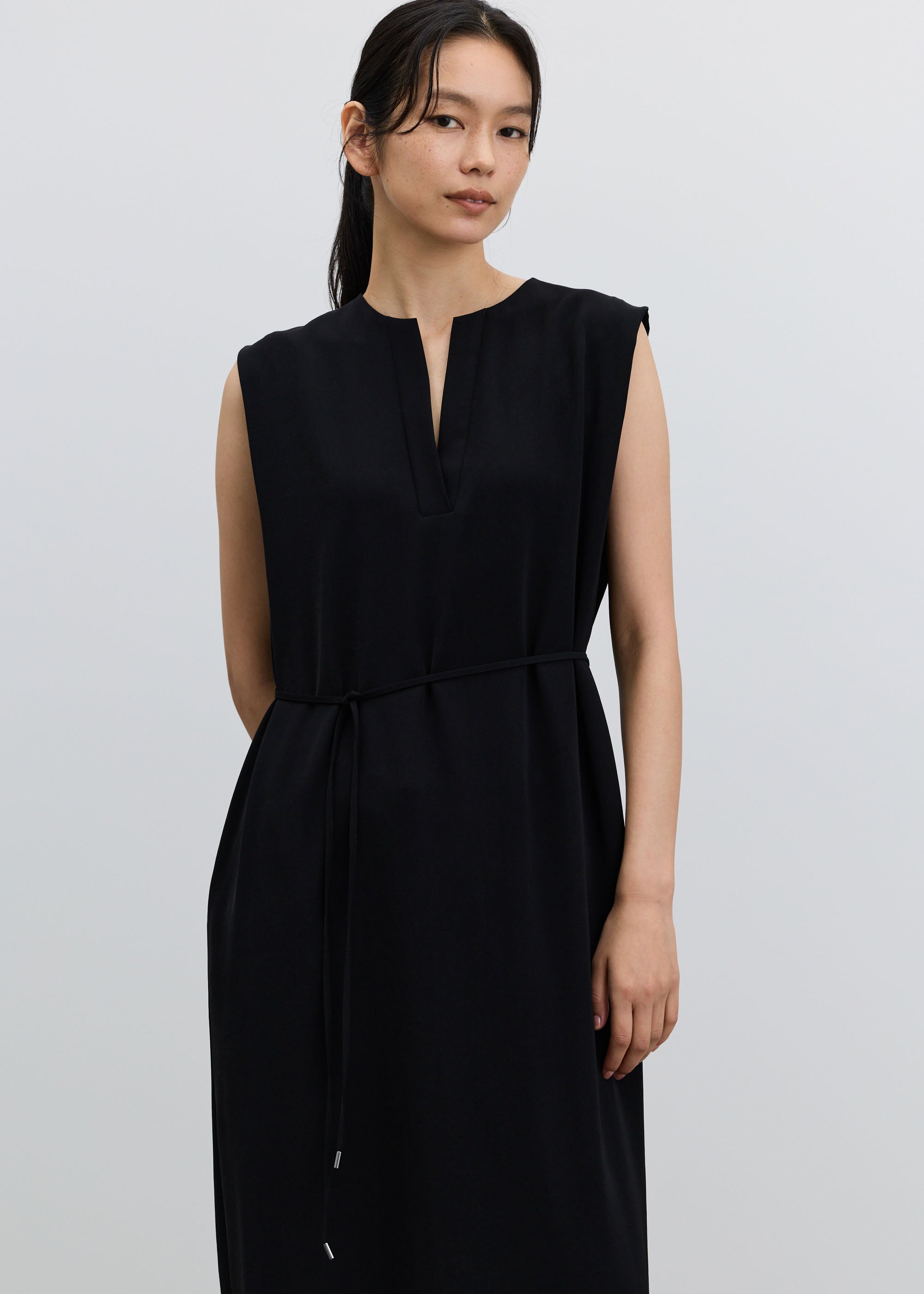 ヴィンテージサテンスキッパーワンピース