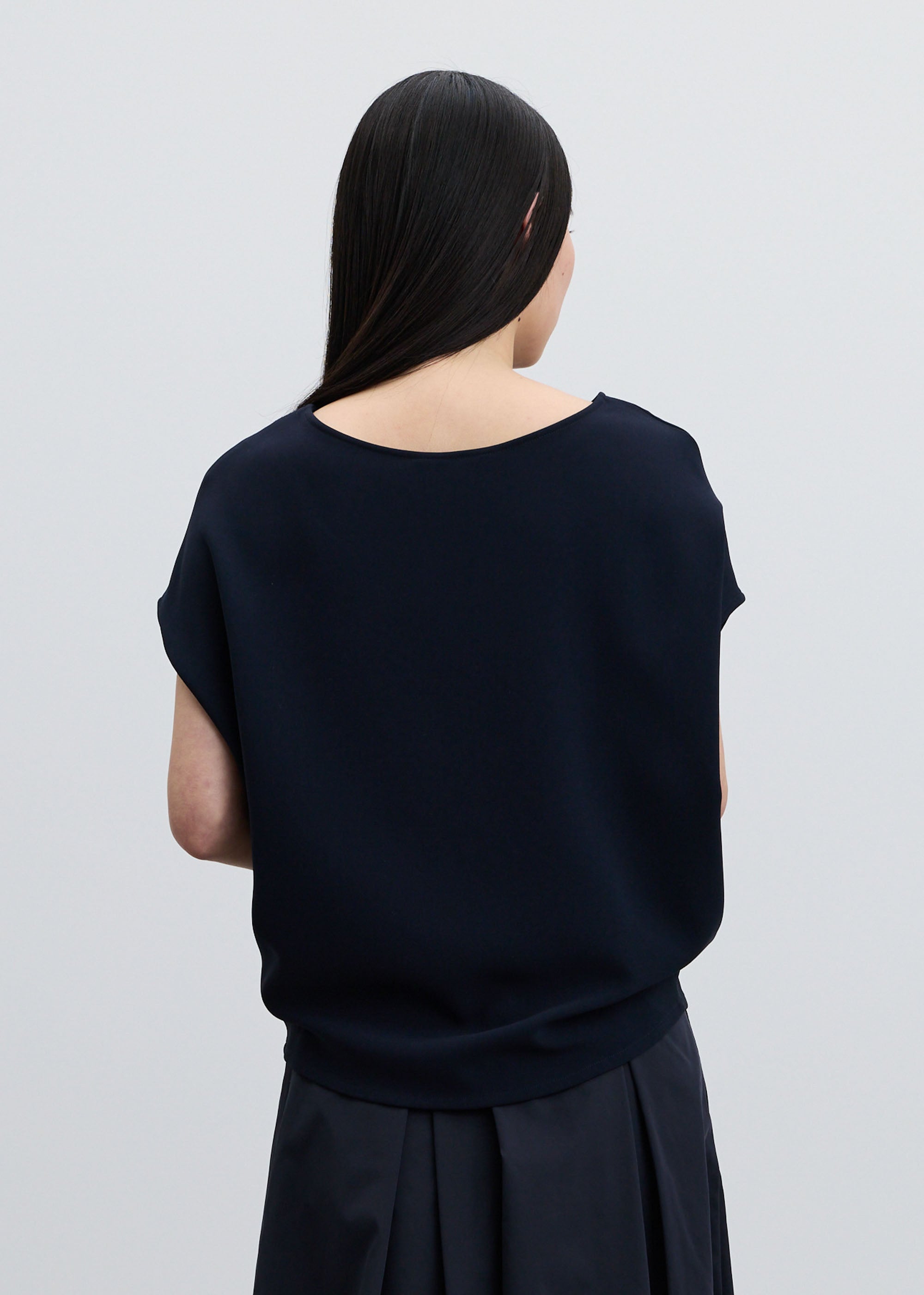 ショートスリーブコクーンブラウス