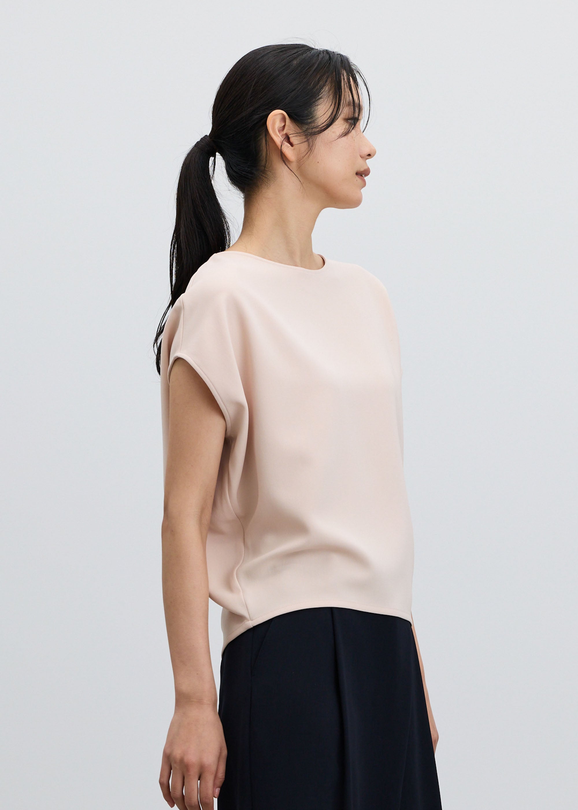 ショートスリーブコクーンブラウス