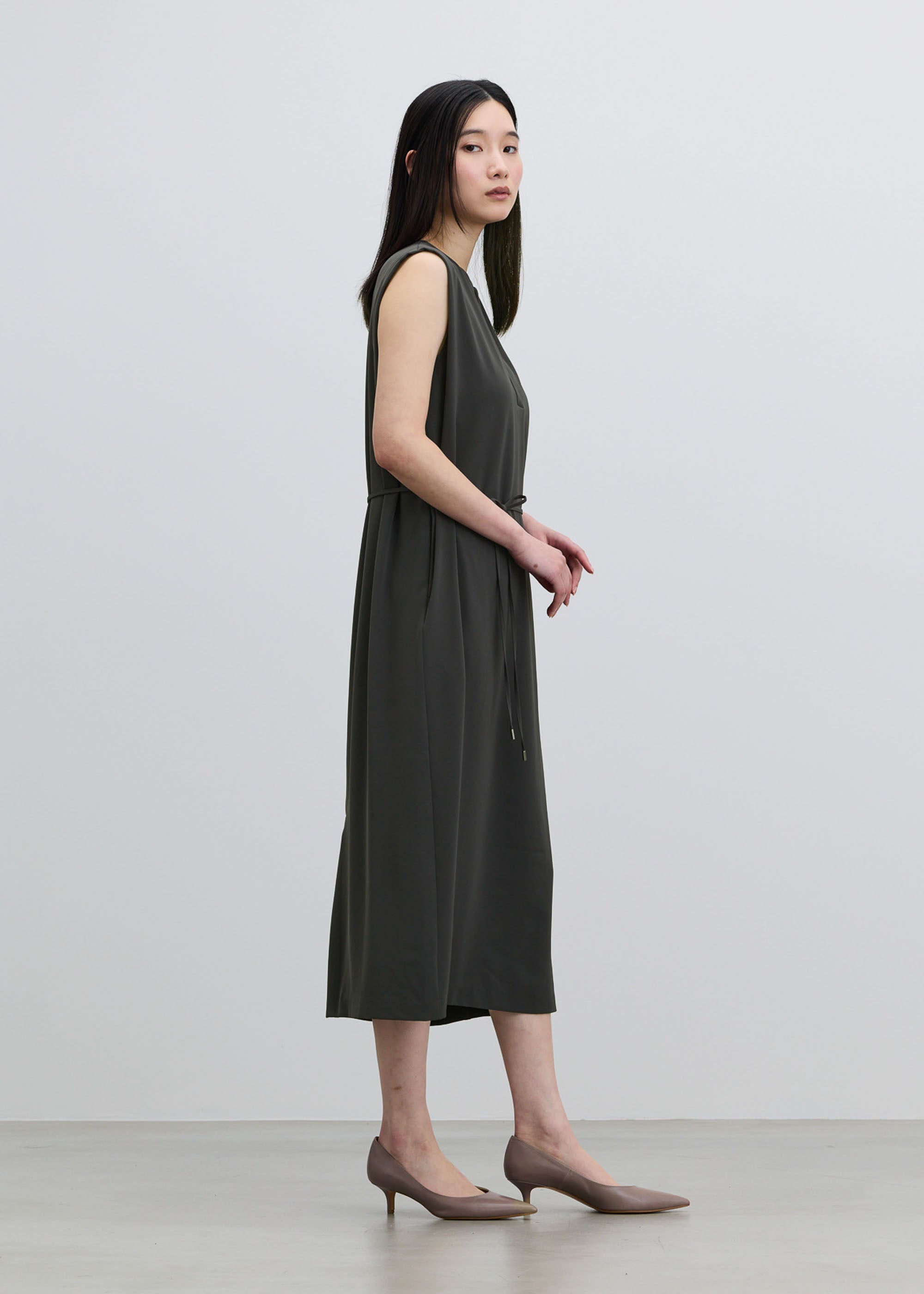 ヴィンテージサテンスキッパーワンピース