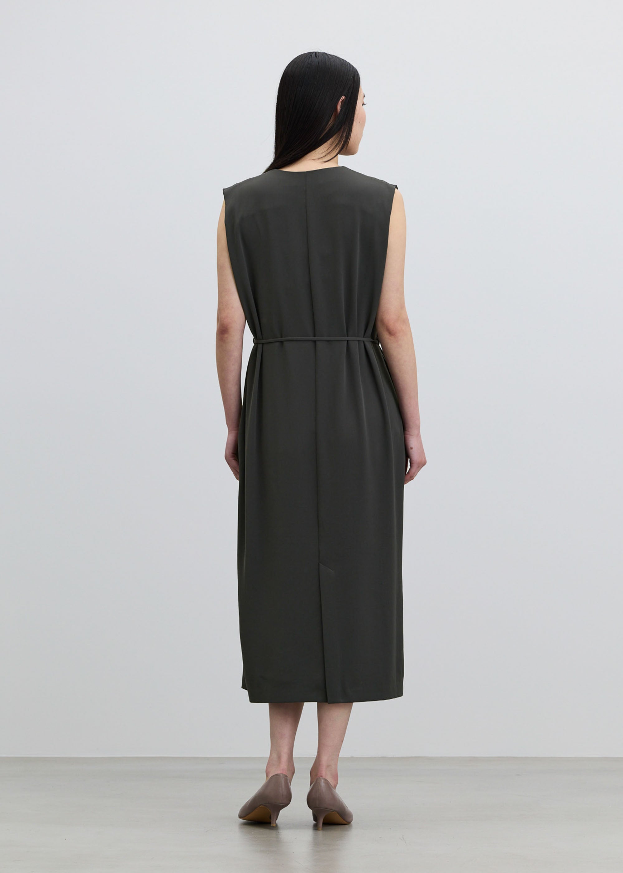 ヴィンテージサテンスキッパーワンピース