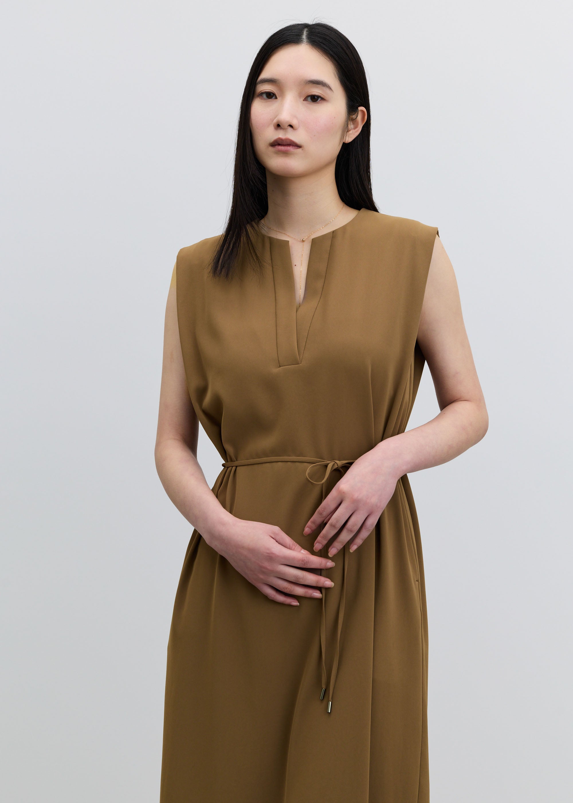 ヴィンテージサテンスキッパーワンピース