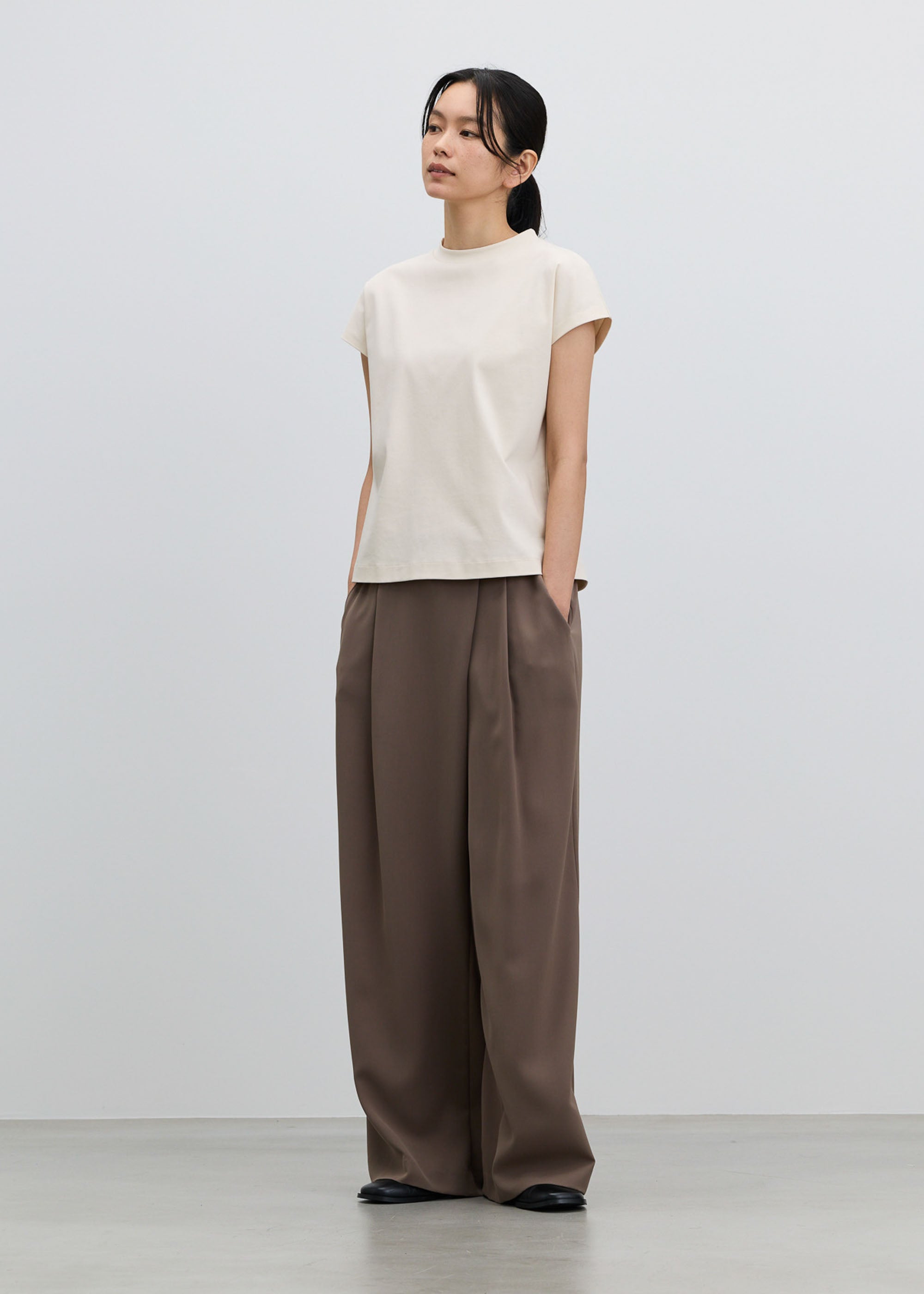 COOL SMOOTH スタンドカラーカットソー