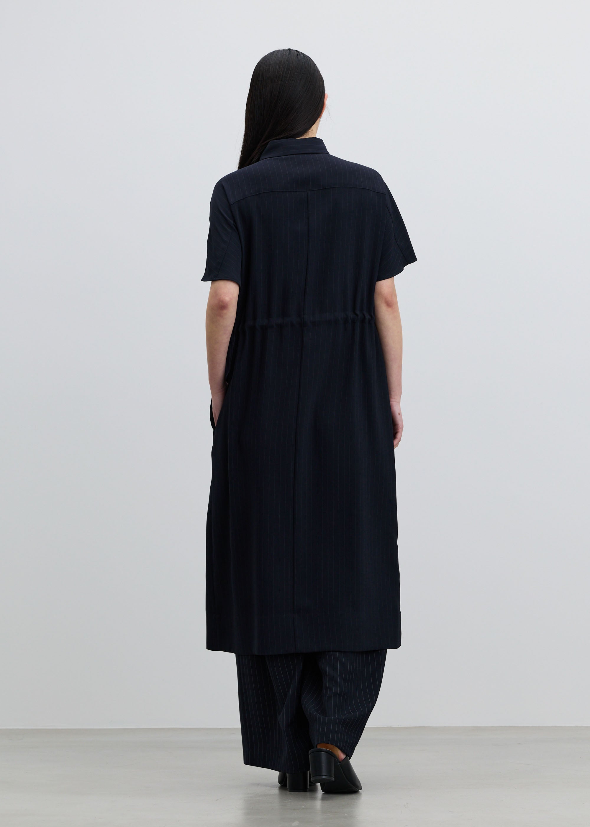 ロングシャツワンピース