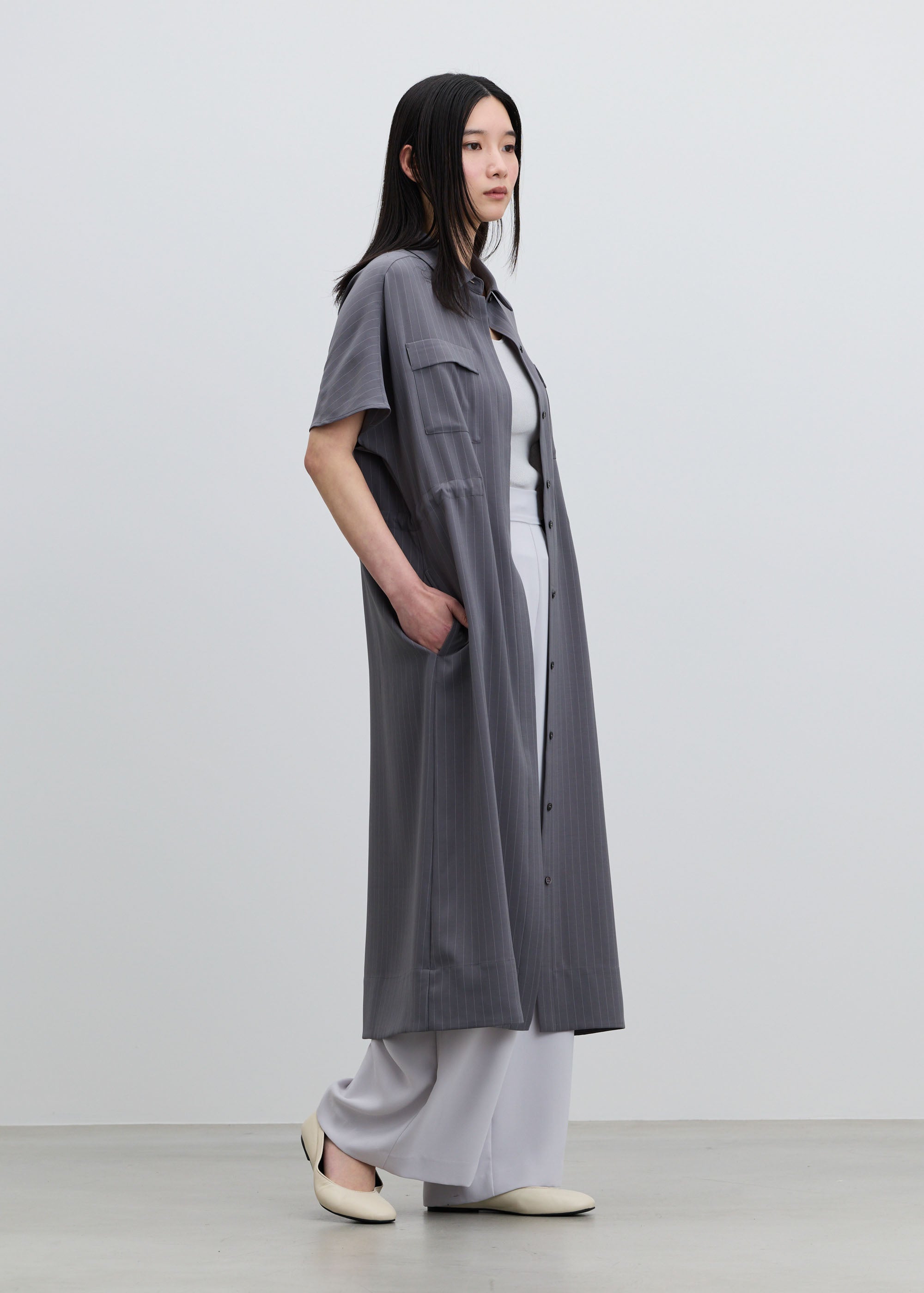 ロングシャツワンピース - SOÉJU online store｜上質な大人の女性の