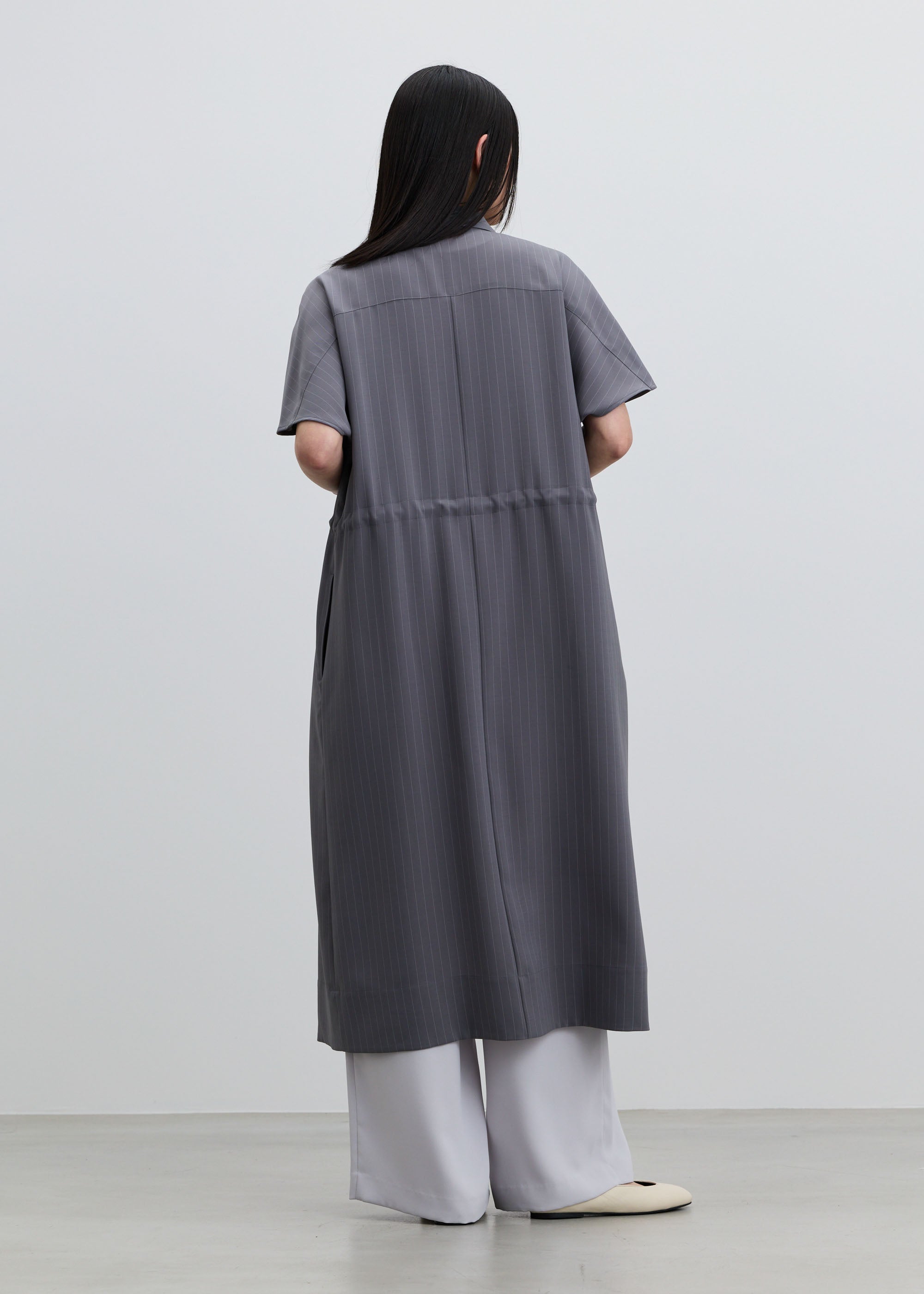 ロングシャツワンピース