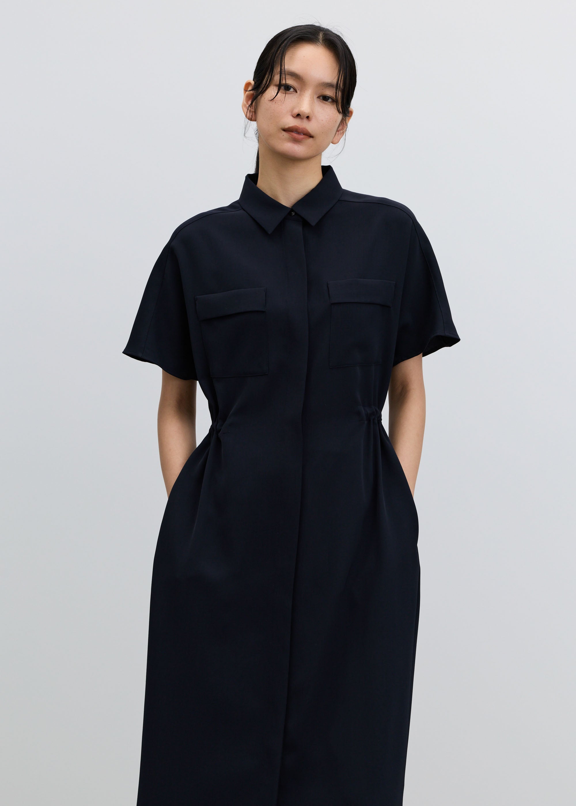 ロングシャツワンピース