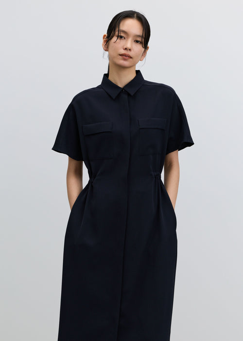 ロングシャツワンピース