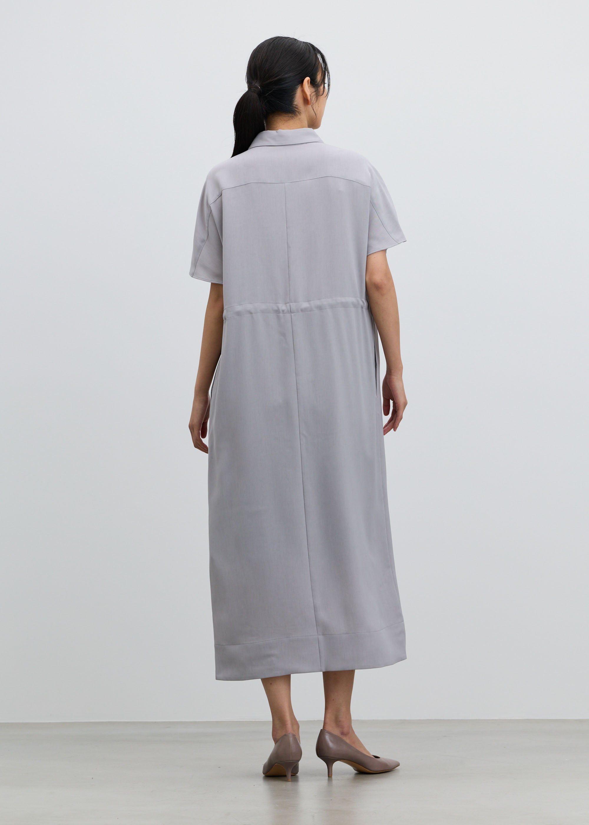 ロングシャツワンピース