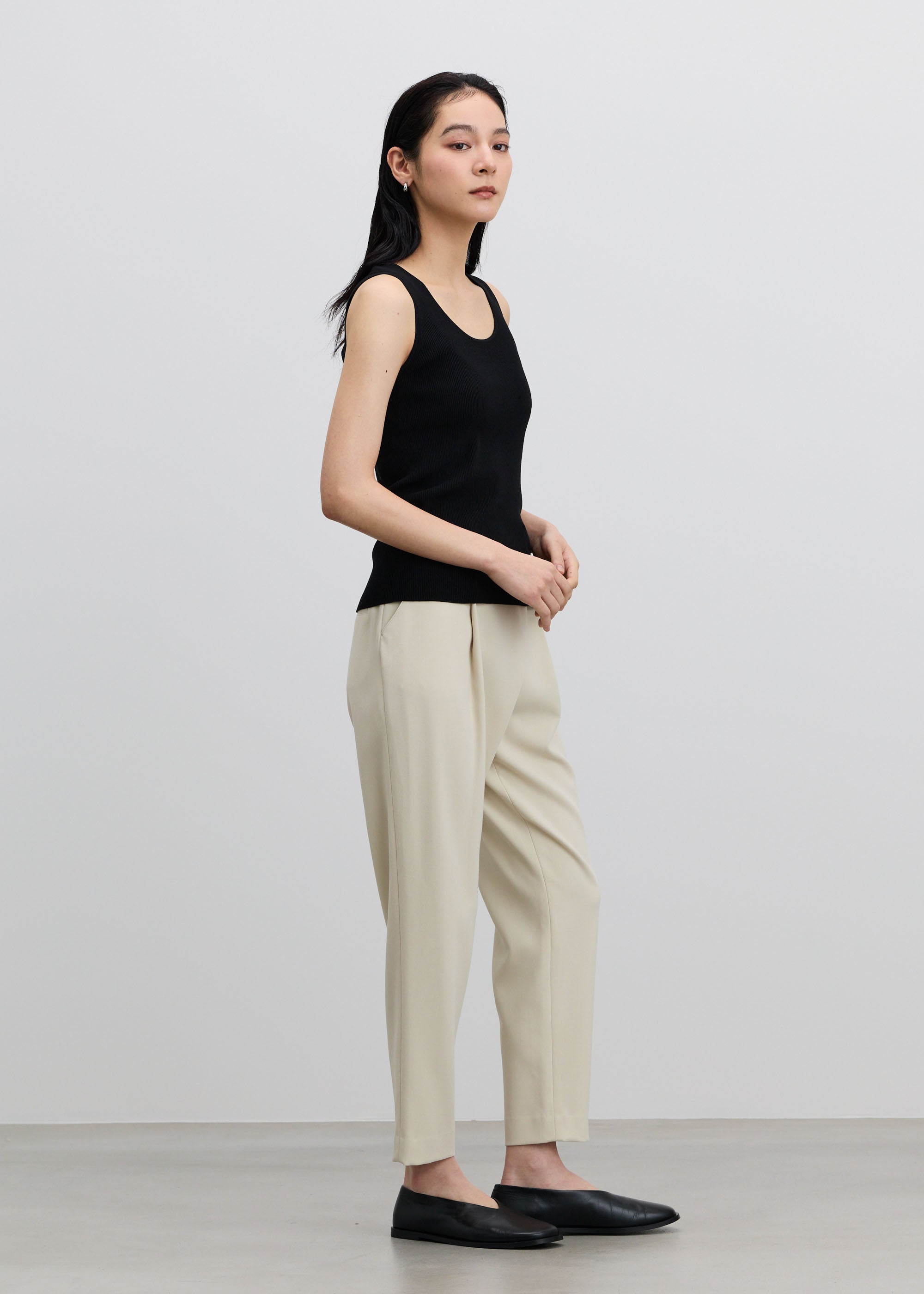 ウールライクタックパンツ