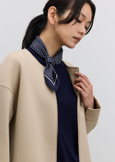 シルクドットプリントスカーフ