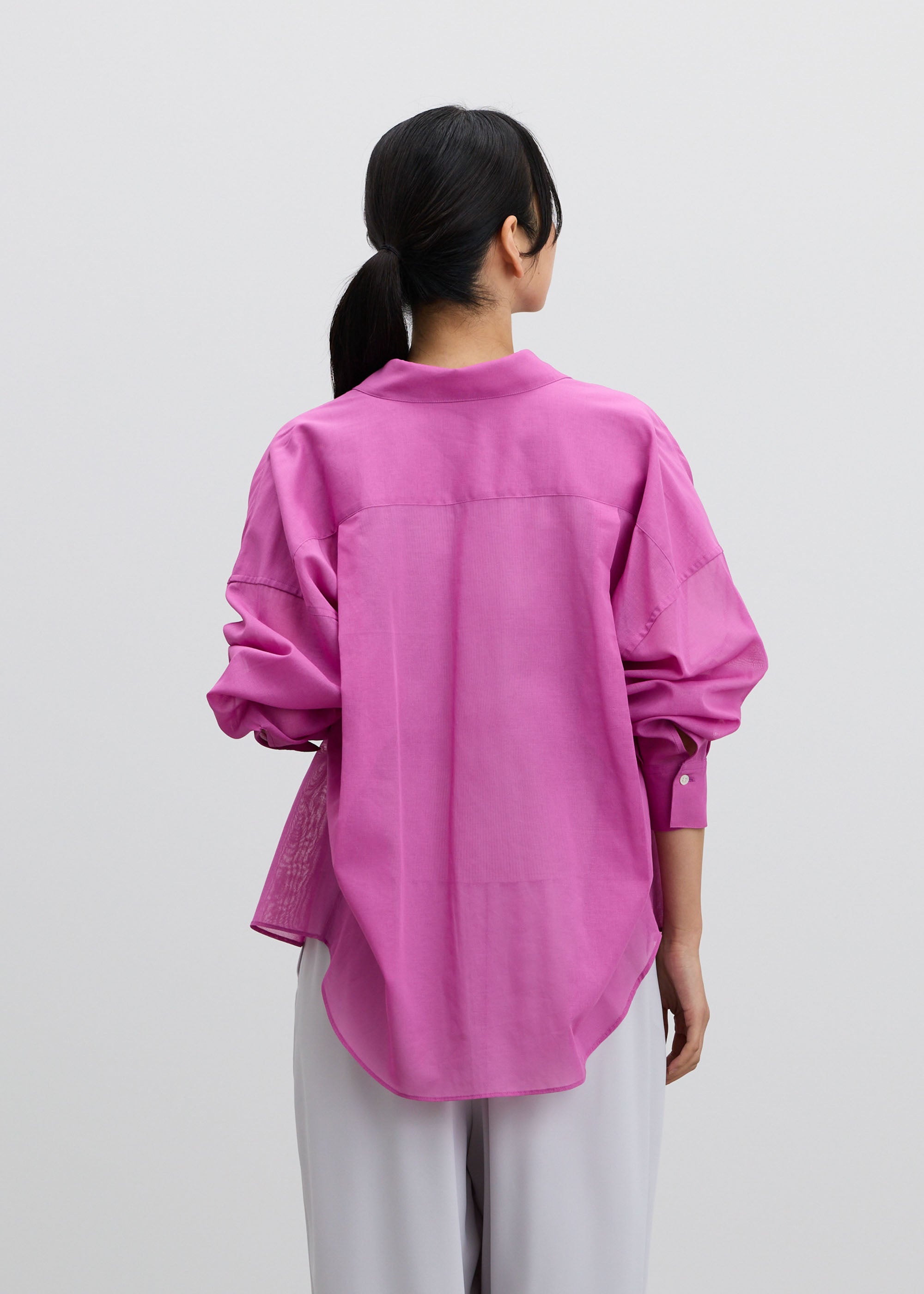 オーガニックコットンシアーシャツ - SOÉJU online store｜上質な大人