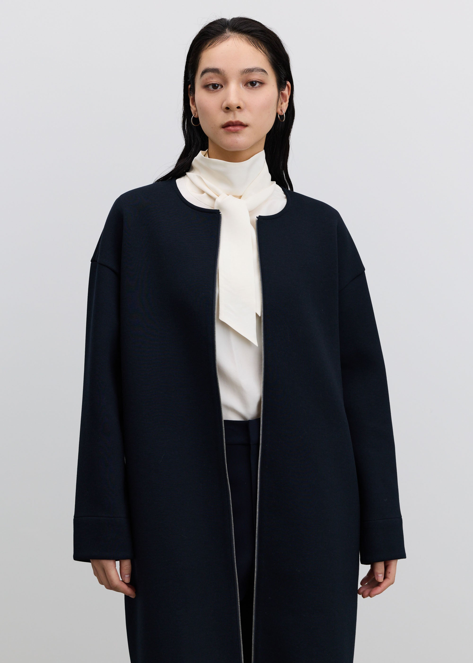 ソフトダブルフェイスジップコート