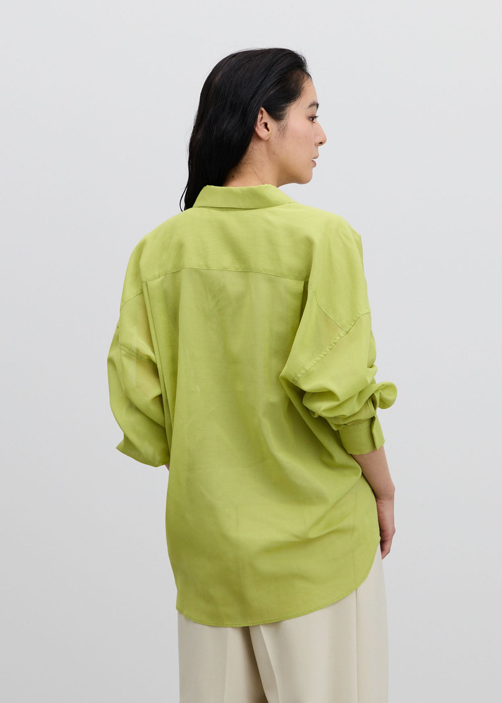 オーガニックコットンシアーシャツ