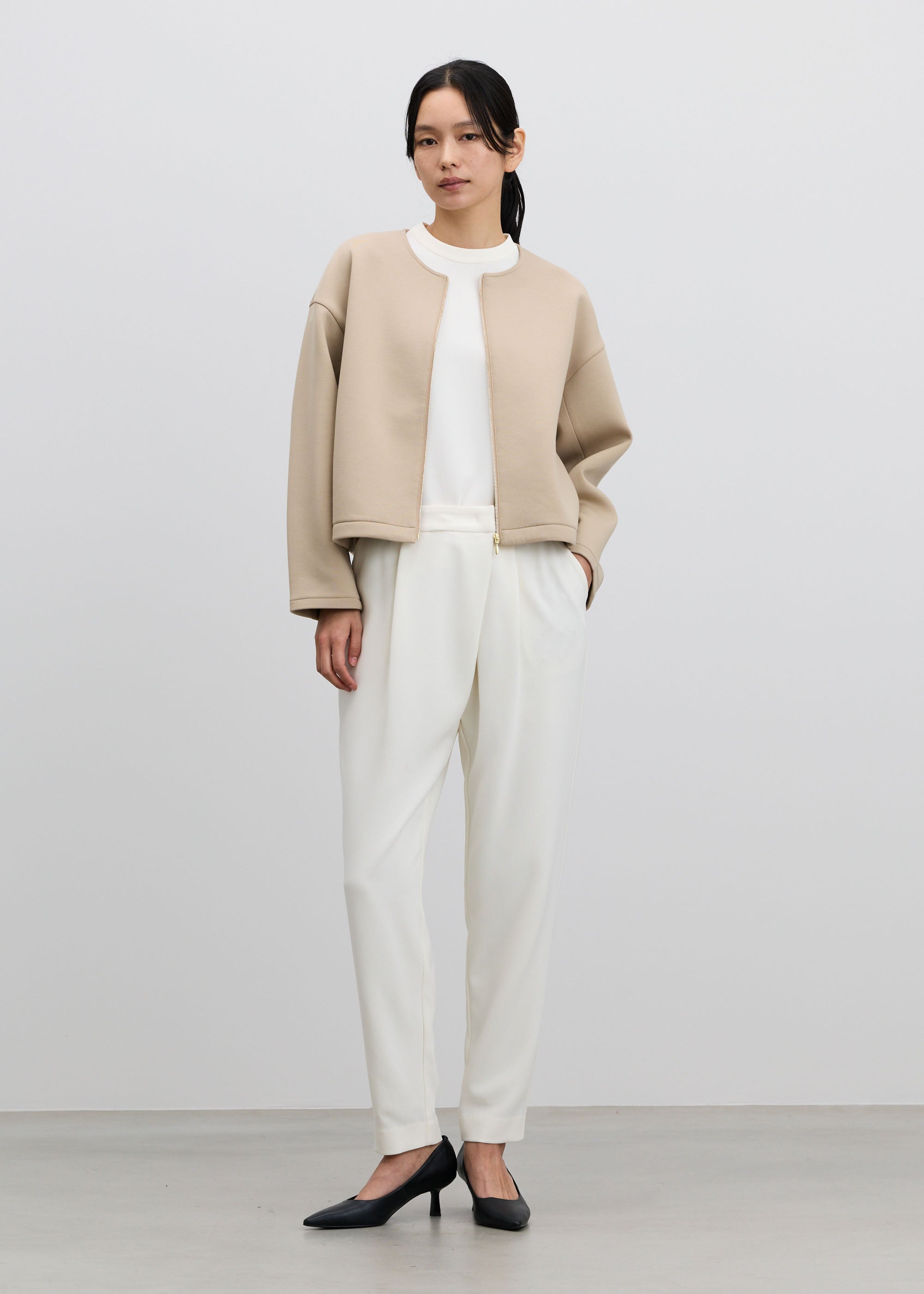 ソフトダブルフェイスショートブルゾン - SOÉJU online store｜上質な