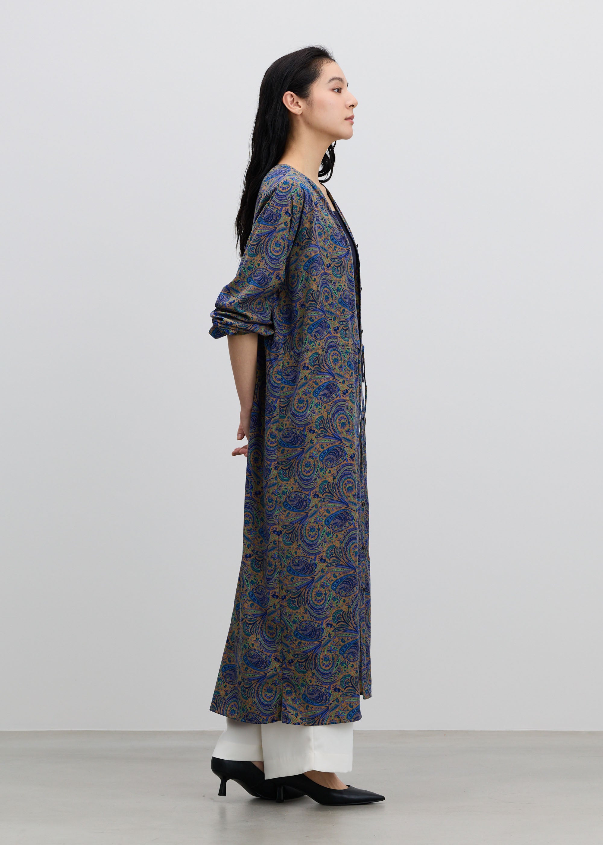ペイズリー柄ワンピース