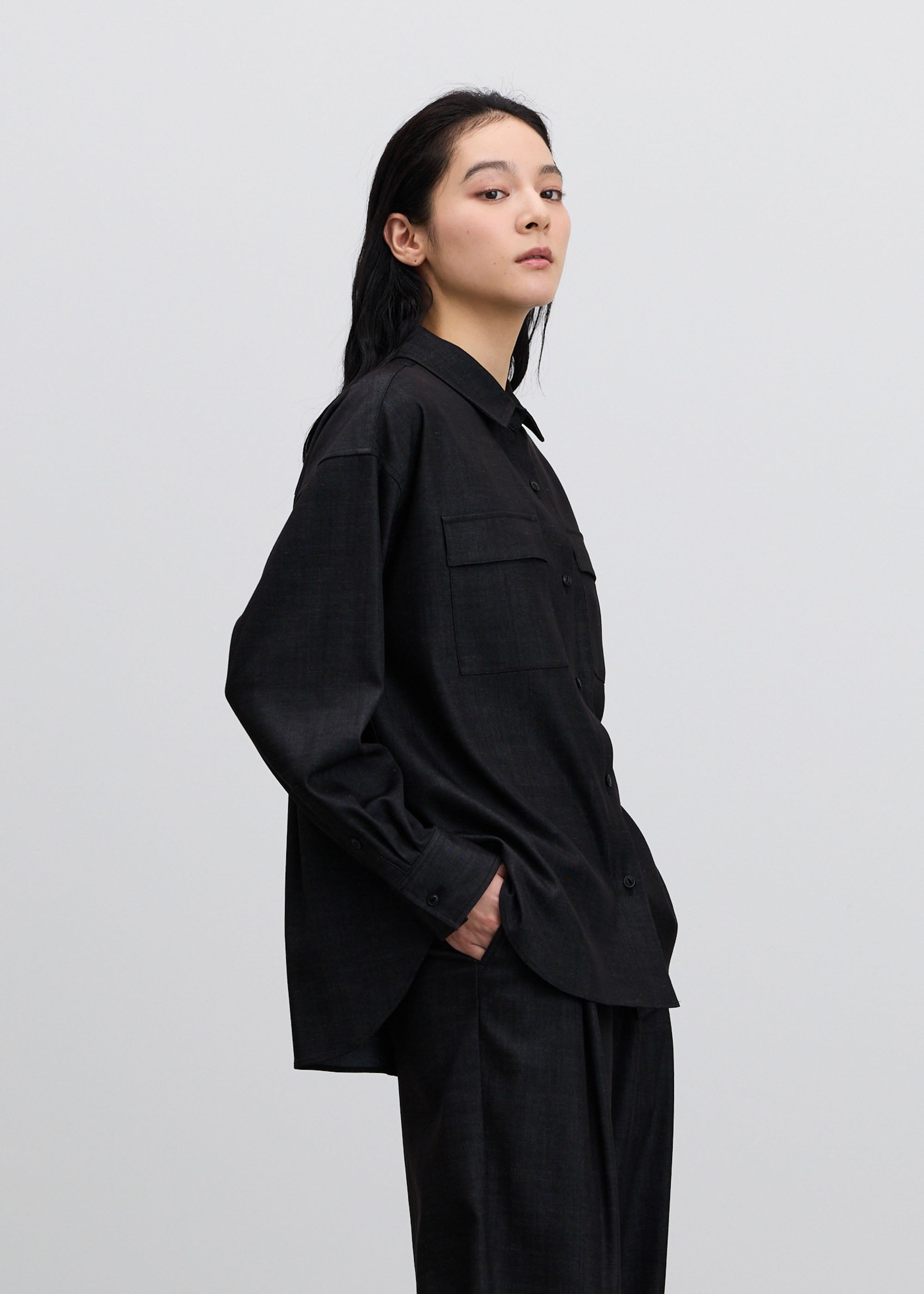 デニムライクシャツ - SOÉJU online store｜上質な大人の女性のための