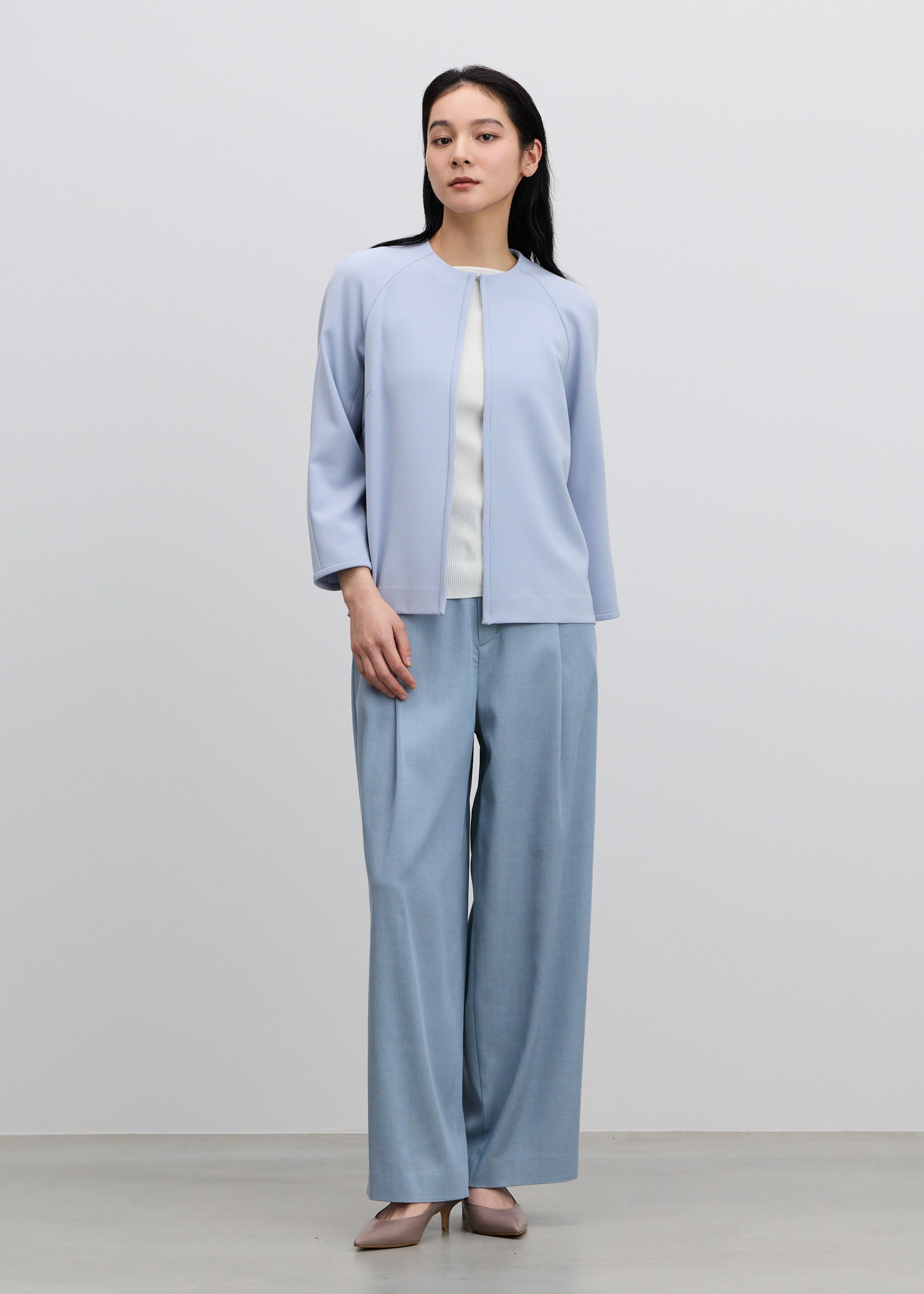 フロントホック8分袖ジャケット - SOÉJU online store｜上質な大人の