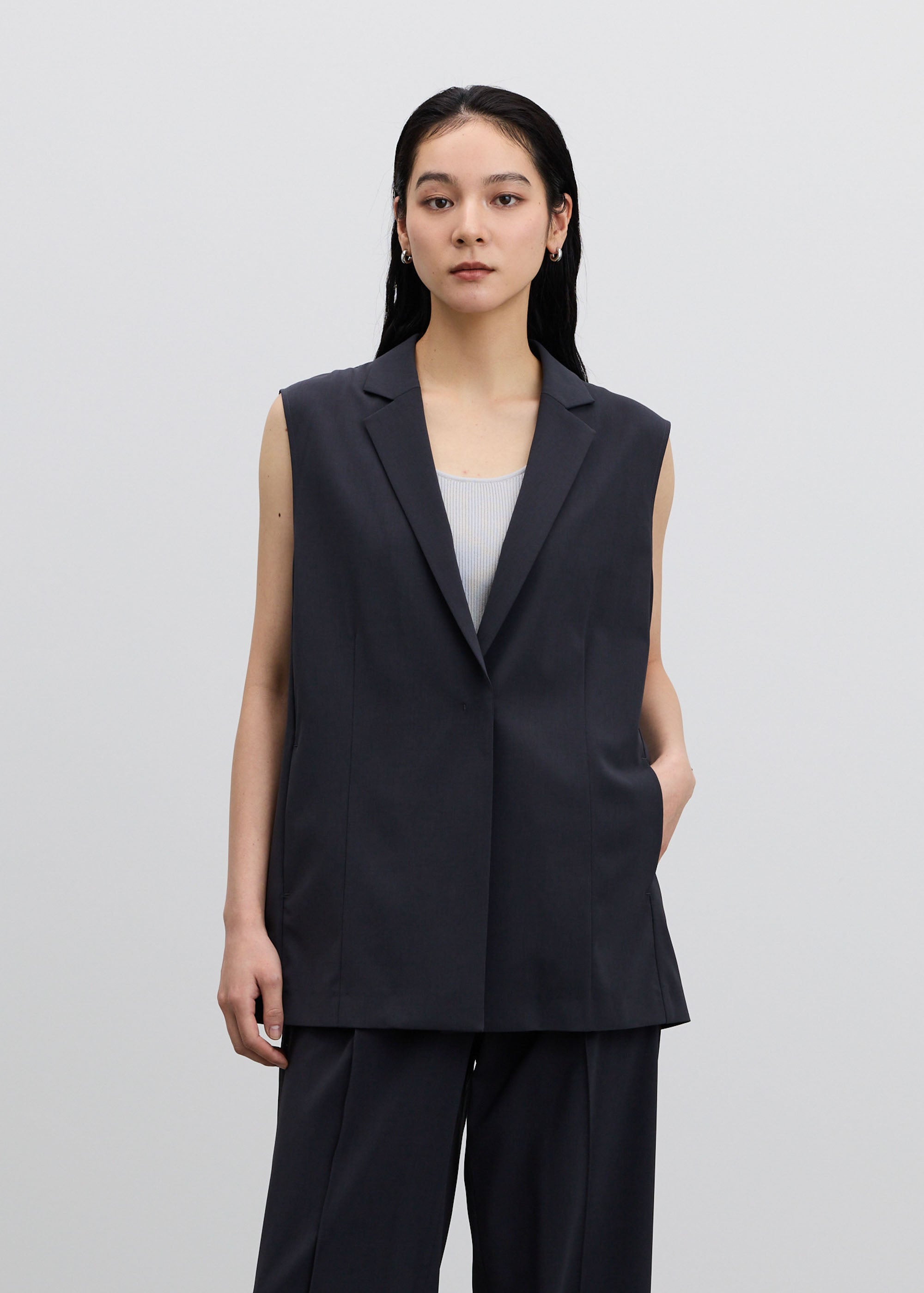 エアリーストレッチテーラードジレ