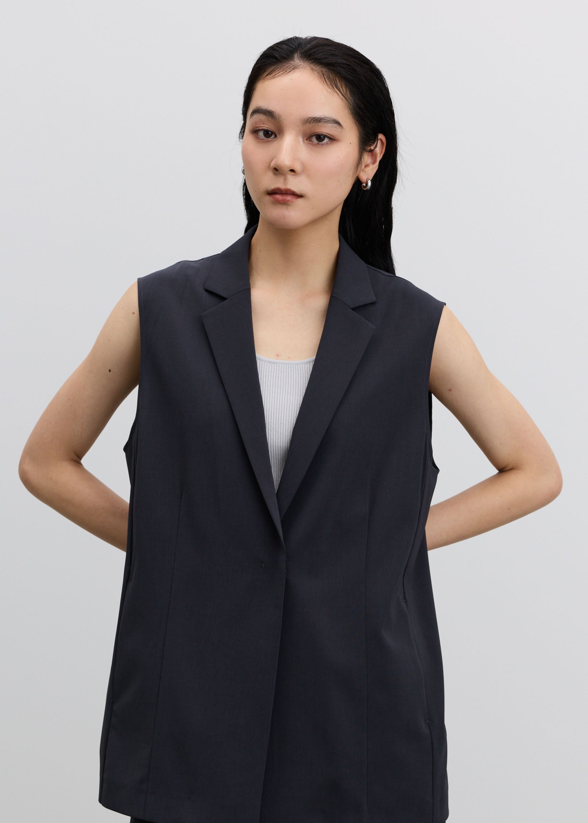 ソージュ　ジレ ウールライクロングジレ - SOÉJU online store｜上質な大人の女性の