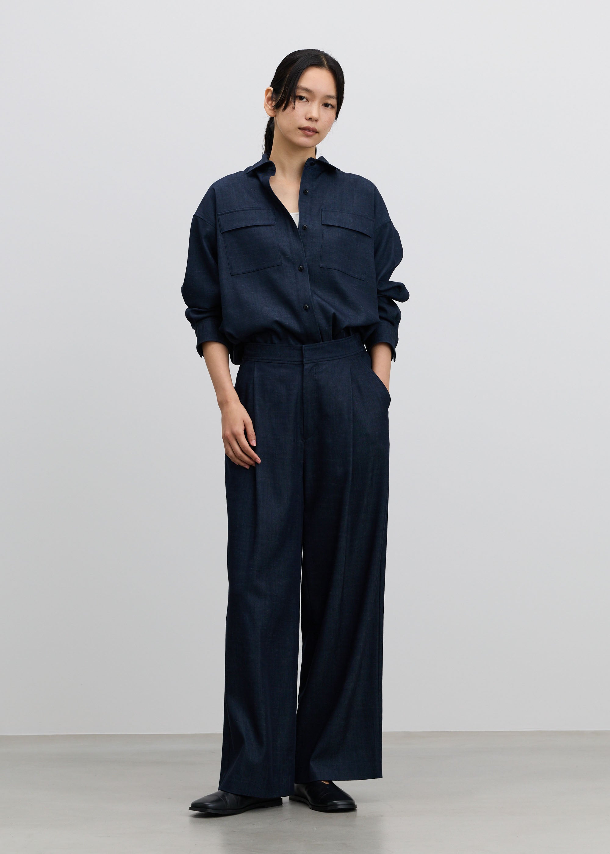 デニムライクシャツ - SOÉJU online store｜上質な大人の女性のための